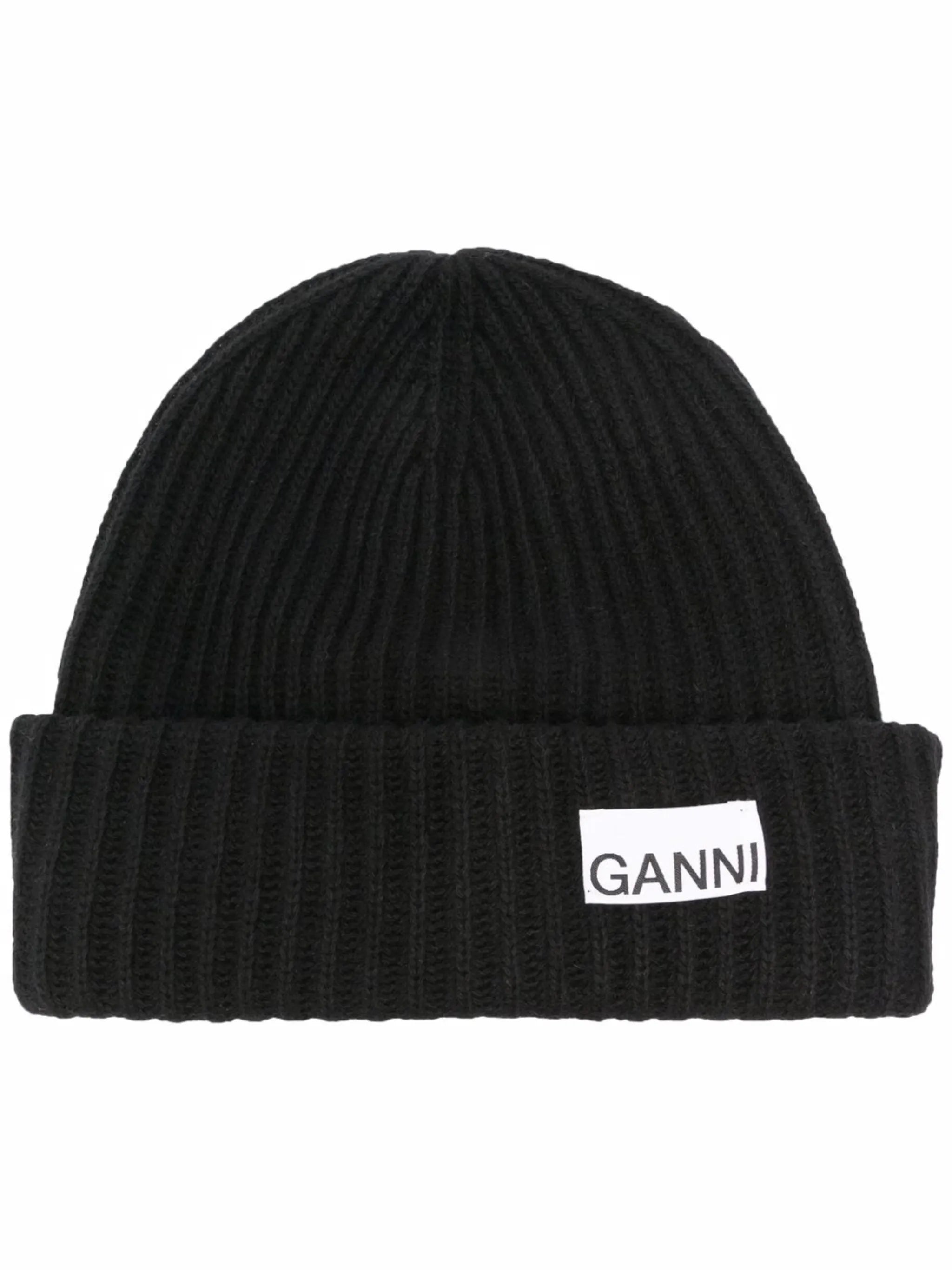 logo-patch beanie hat