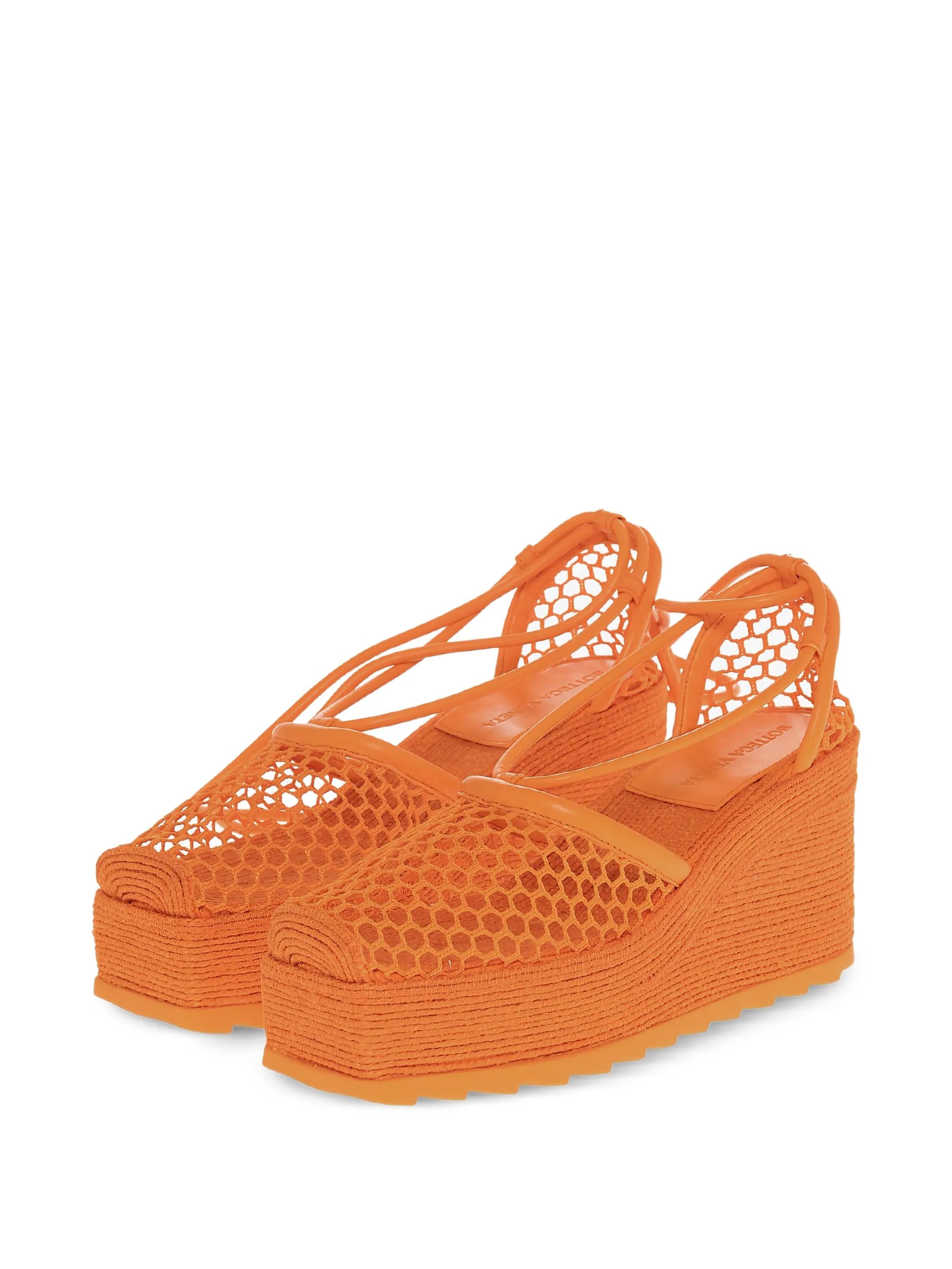 net-panel 90mm wedge sandals