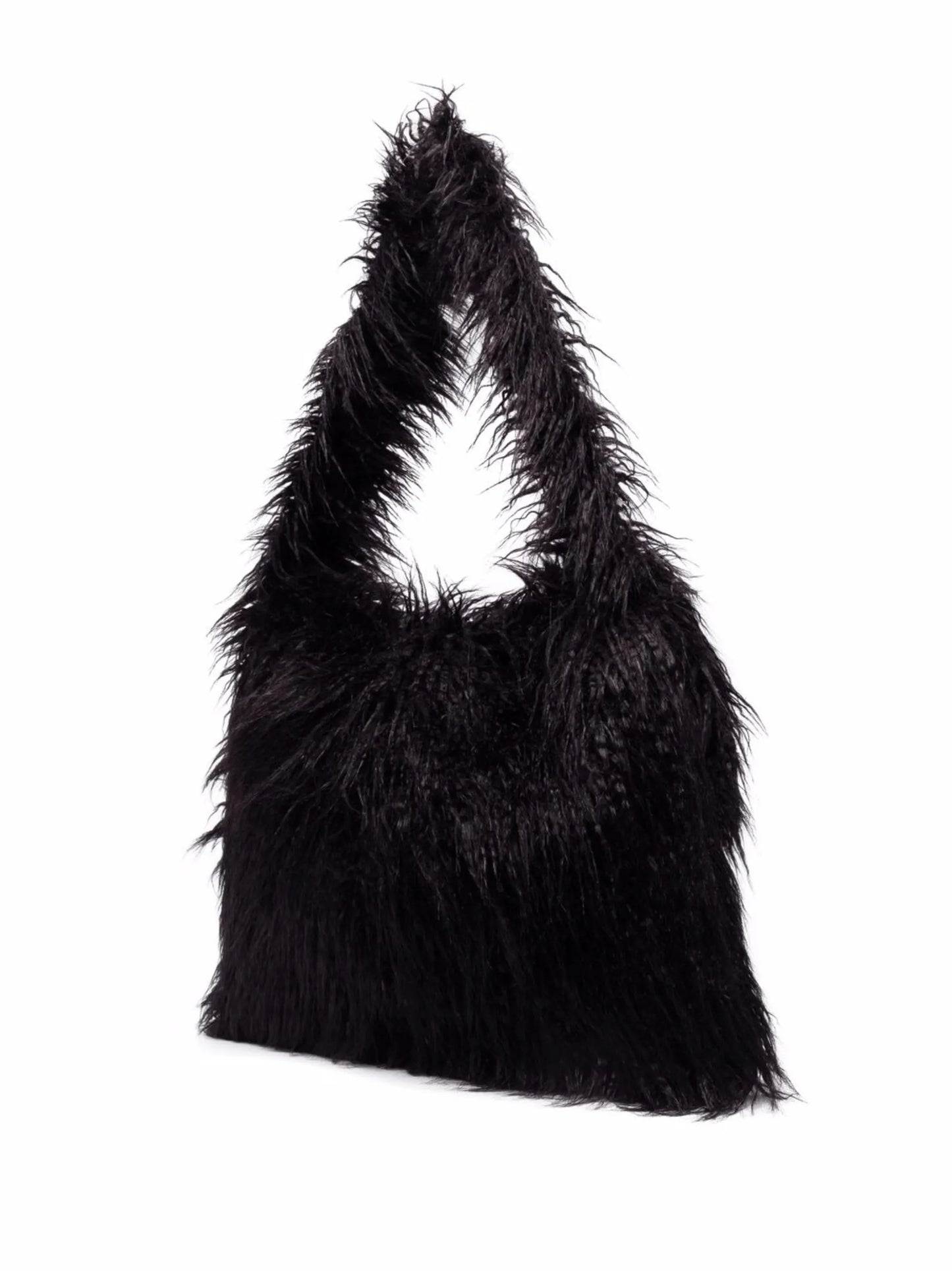 faux fur shoulder bag