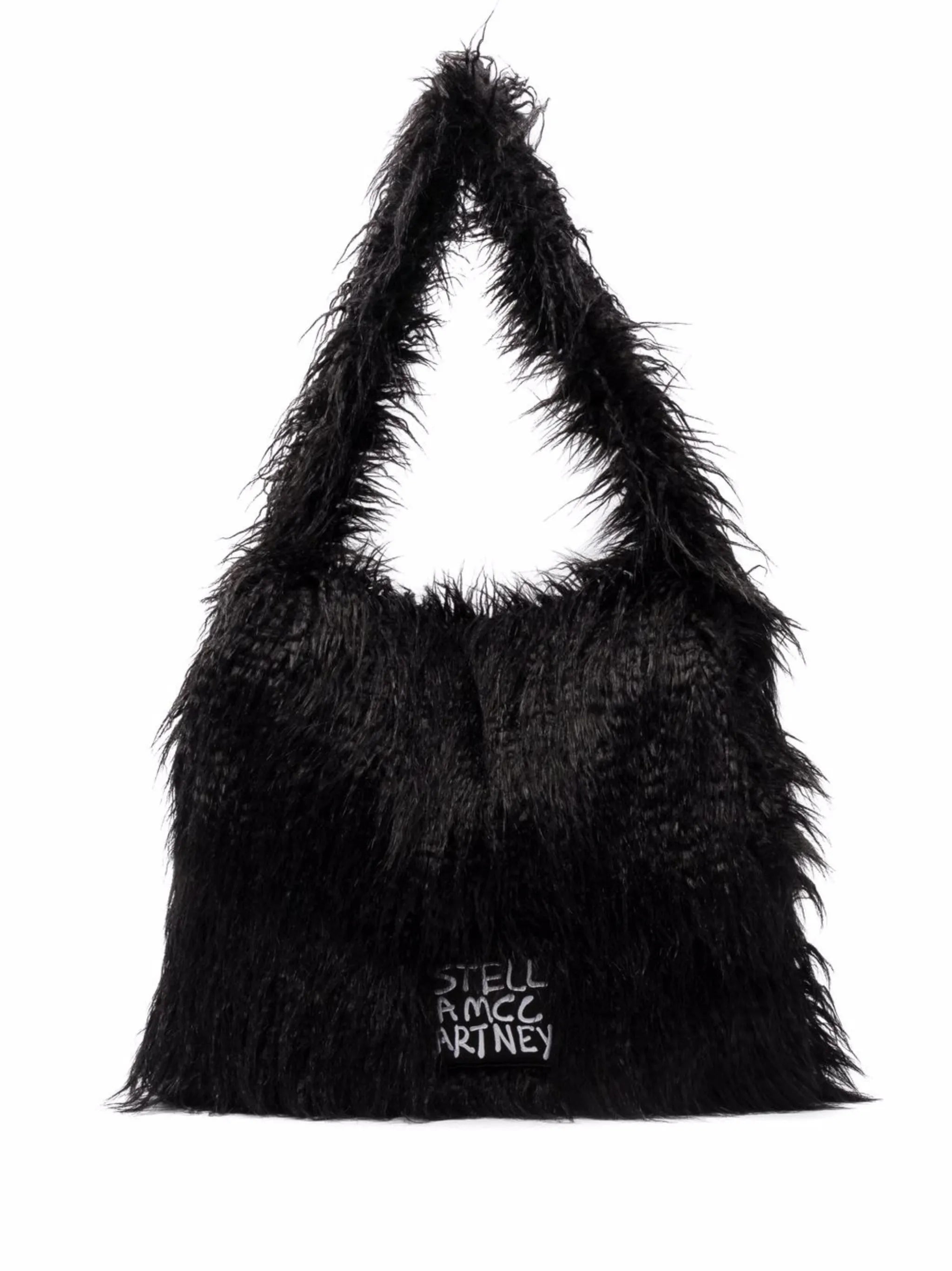 faux fur shoulder bag