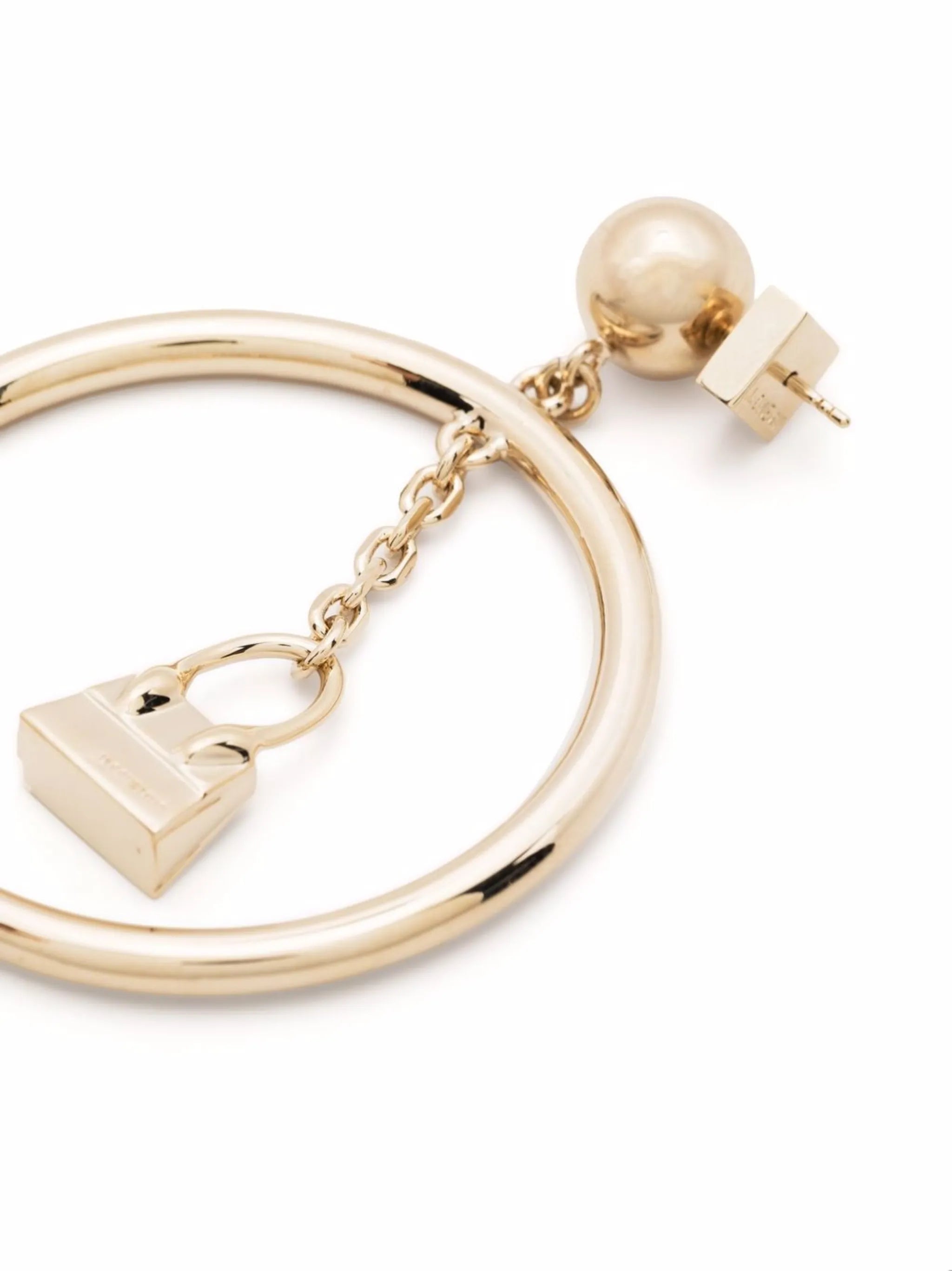 Le Chiquito drop hoop earrings