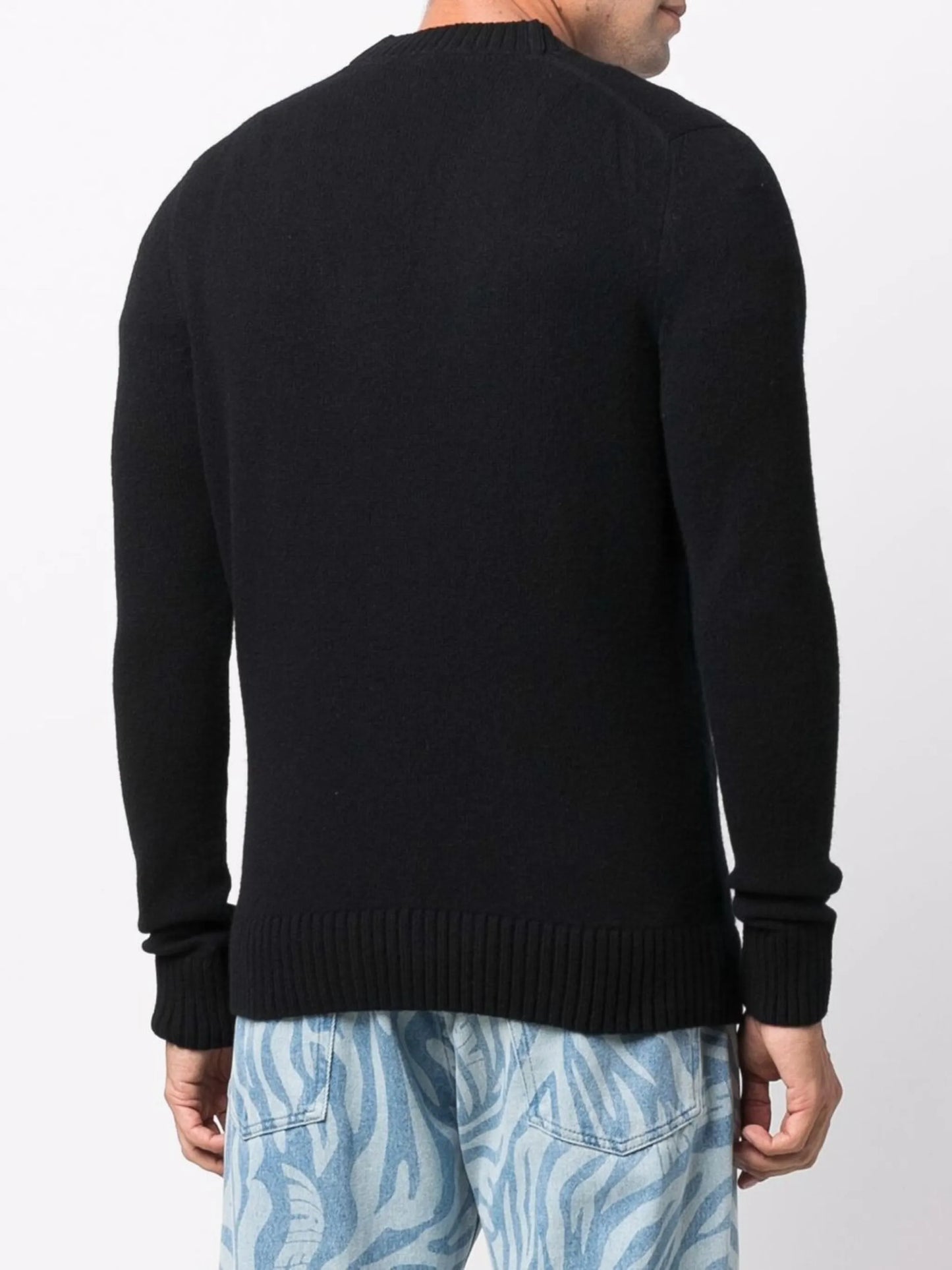 patch-detail wool cardigan