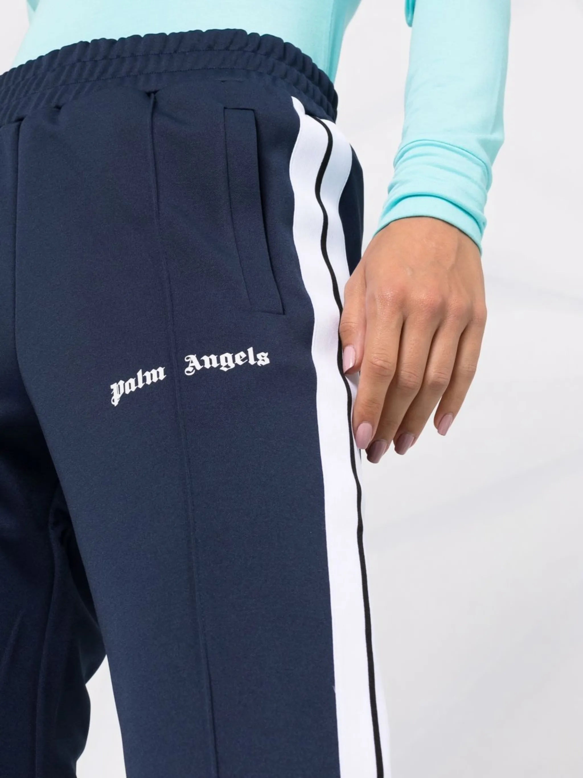 slim-fit logo-print track pants
