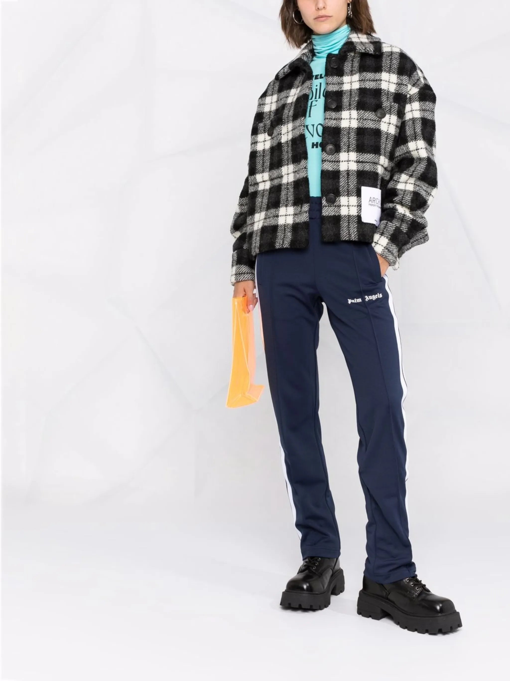 slim-fit logo-print track pants