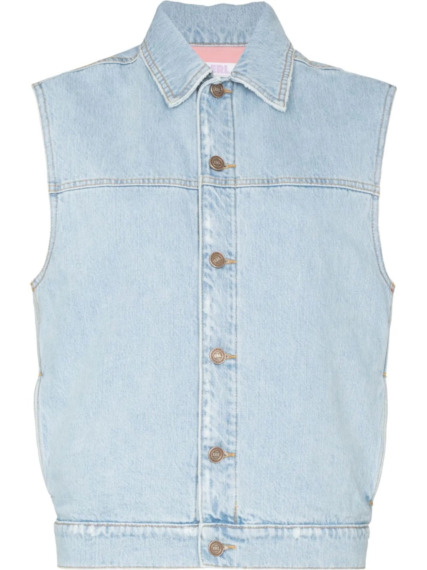 sleeveless denim jacket