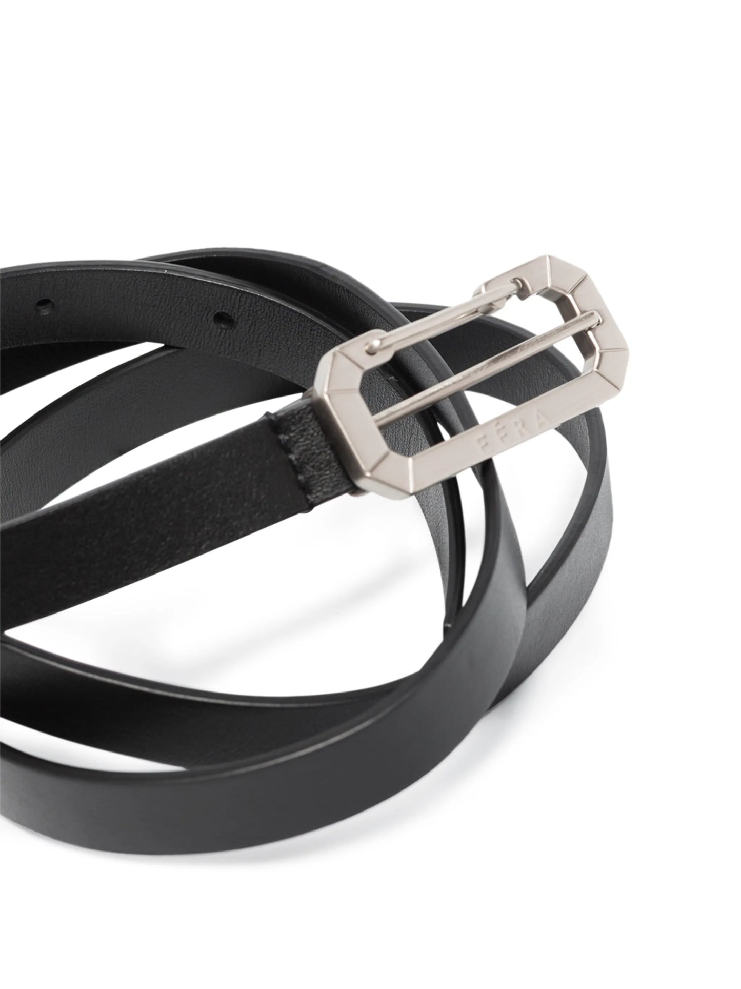 hook-buckle leather belt