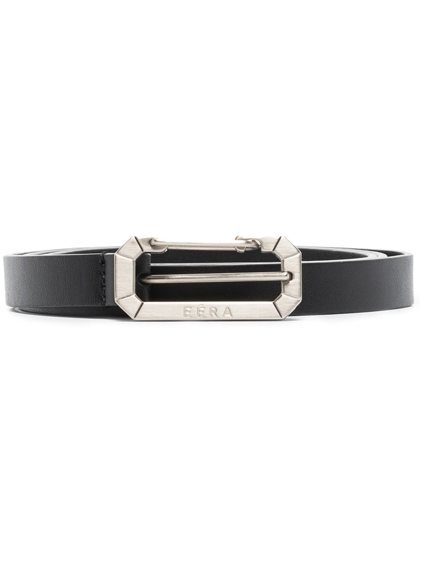 hook-buckle leather belt