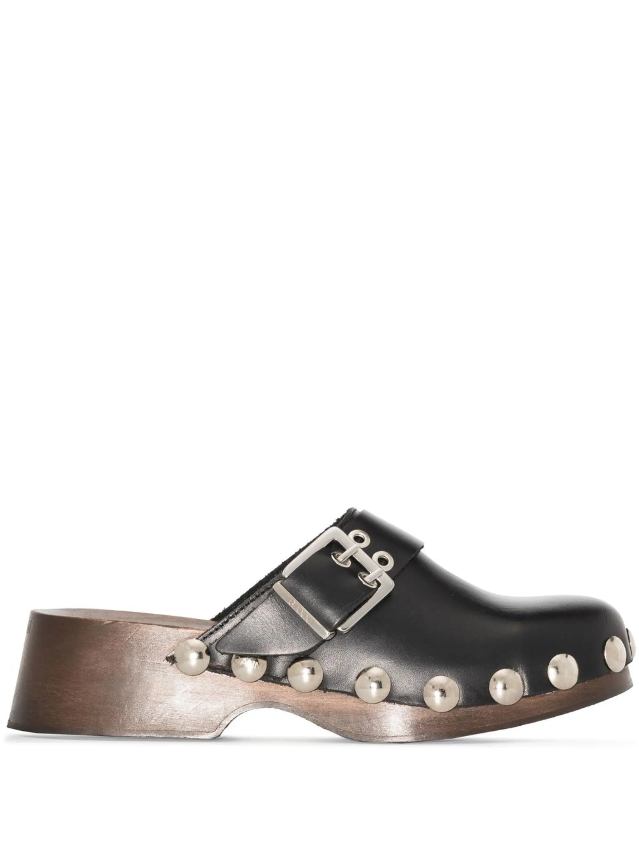 studded flatform clogs