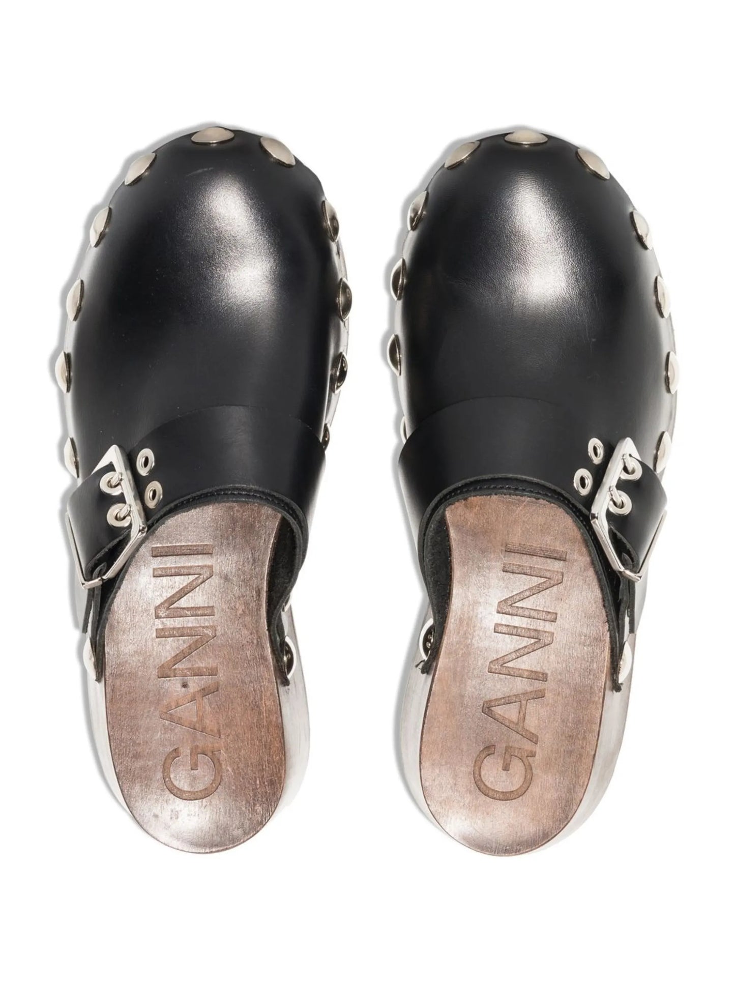 studded flatform clogs