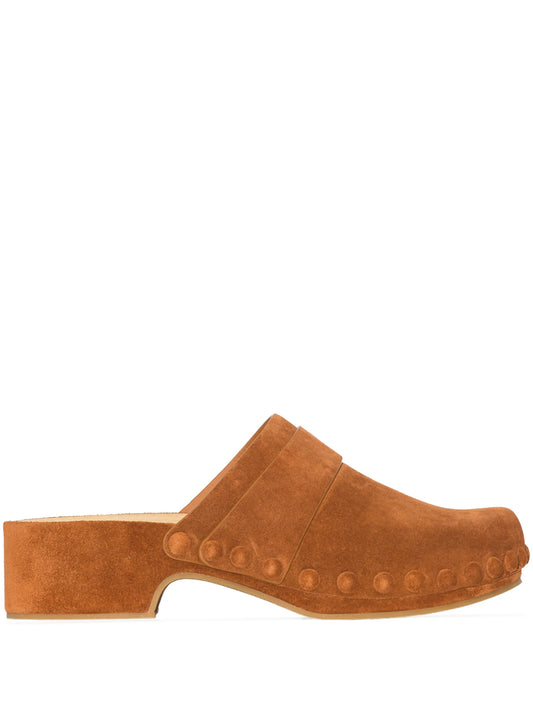 Joy suede platform clogs