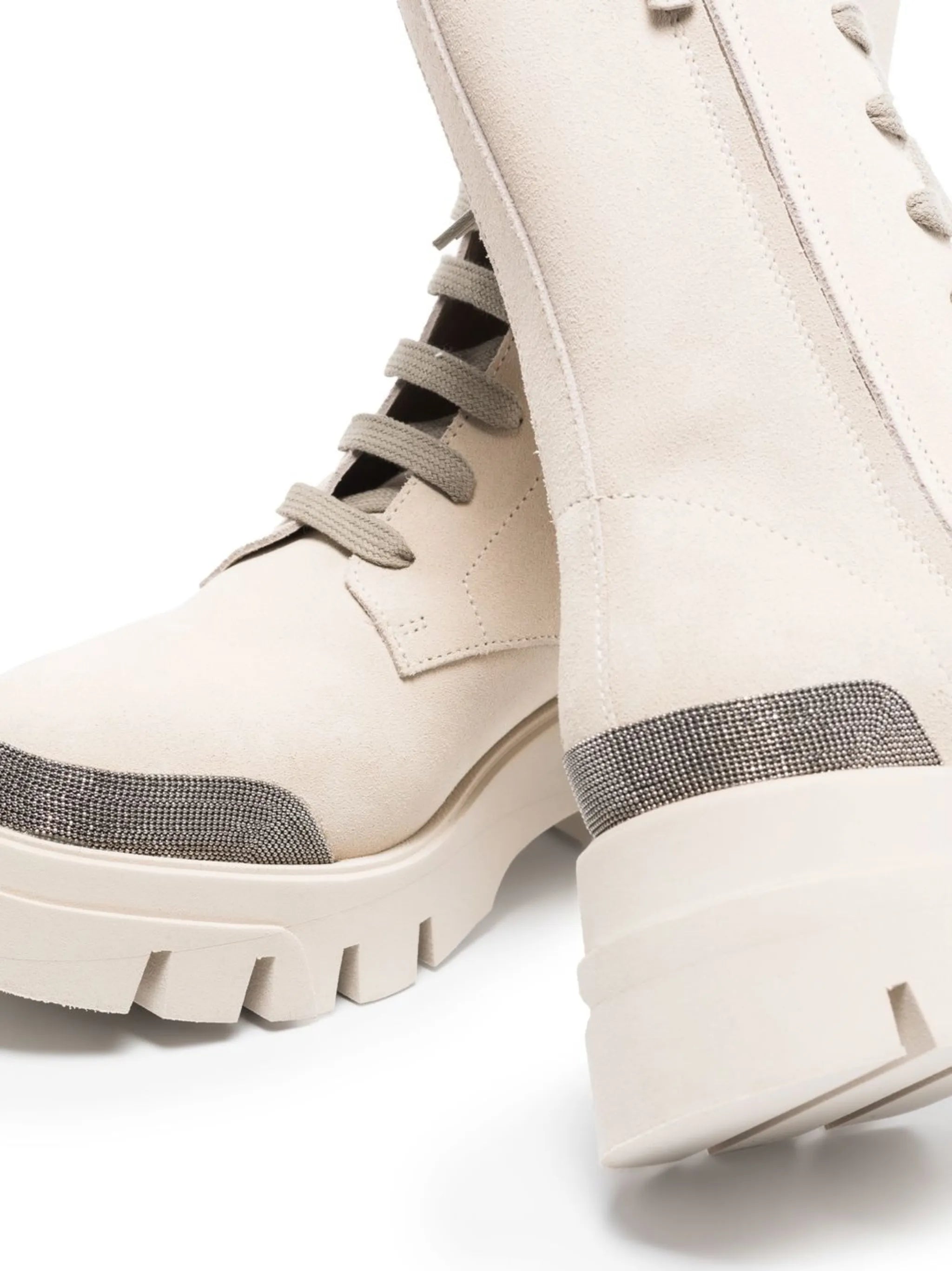 chunky lace-up combat boots