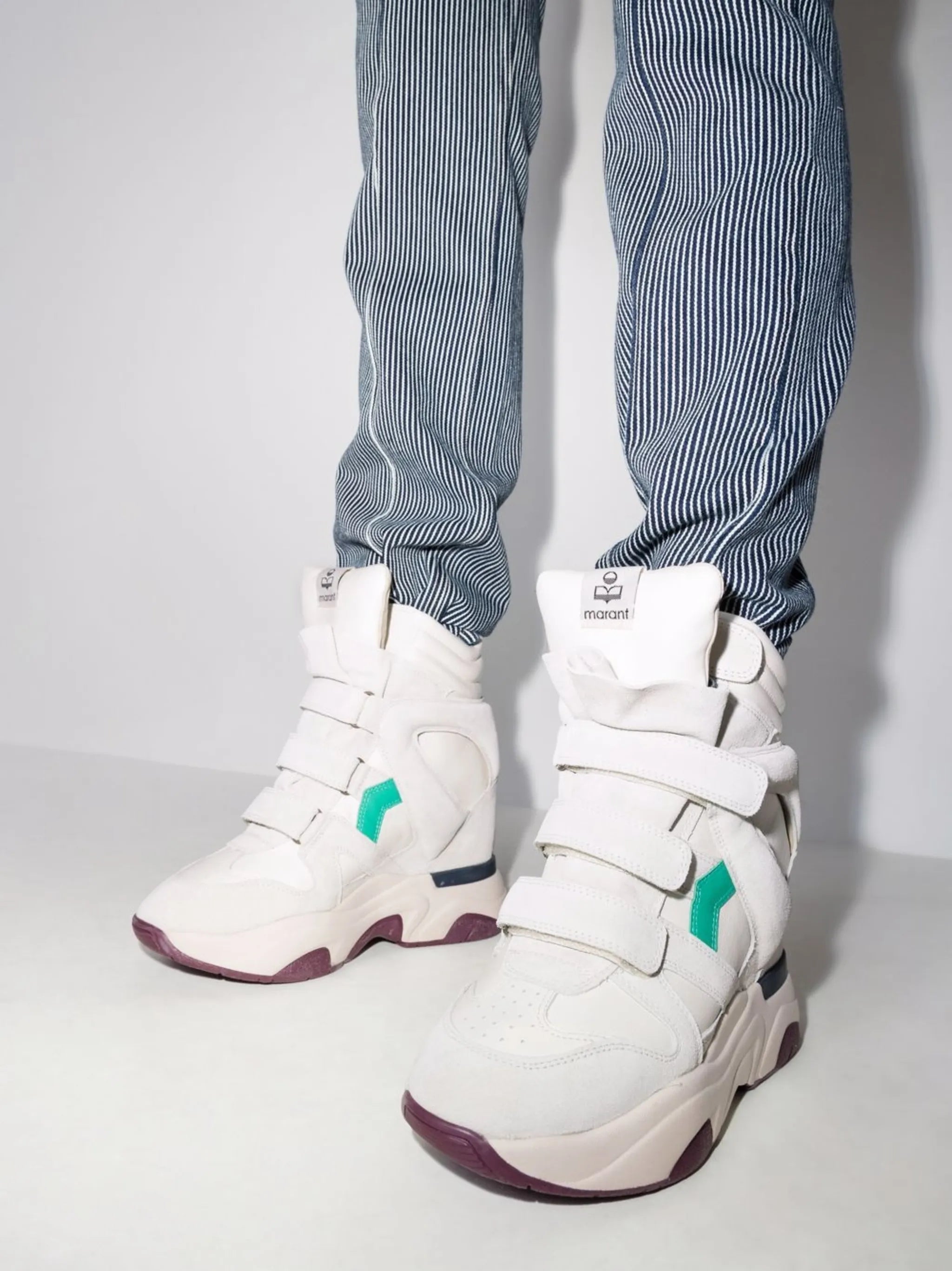 Balskee high-top wedge trainers