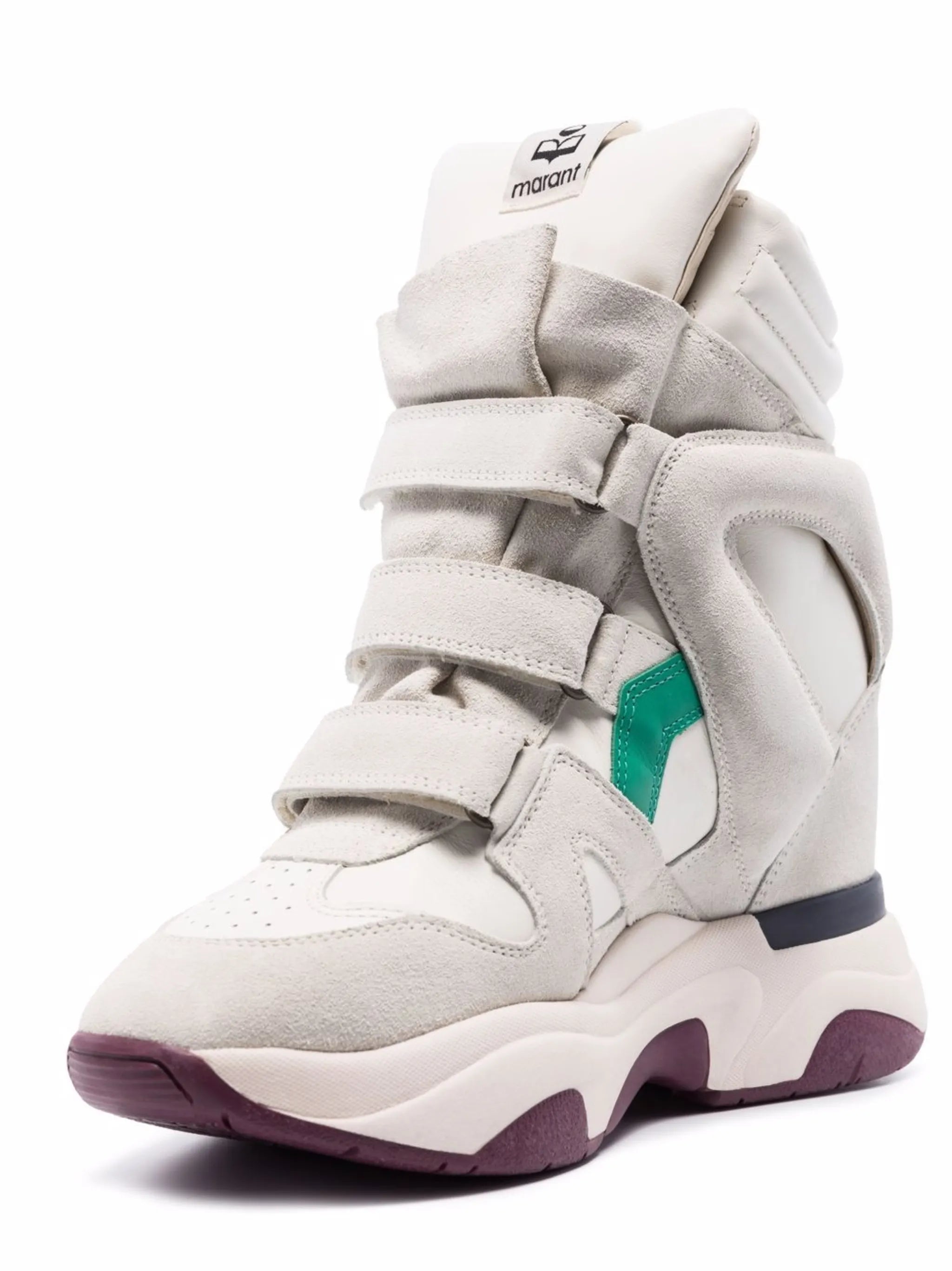 Balskee high-top wedge trainers