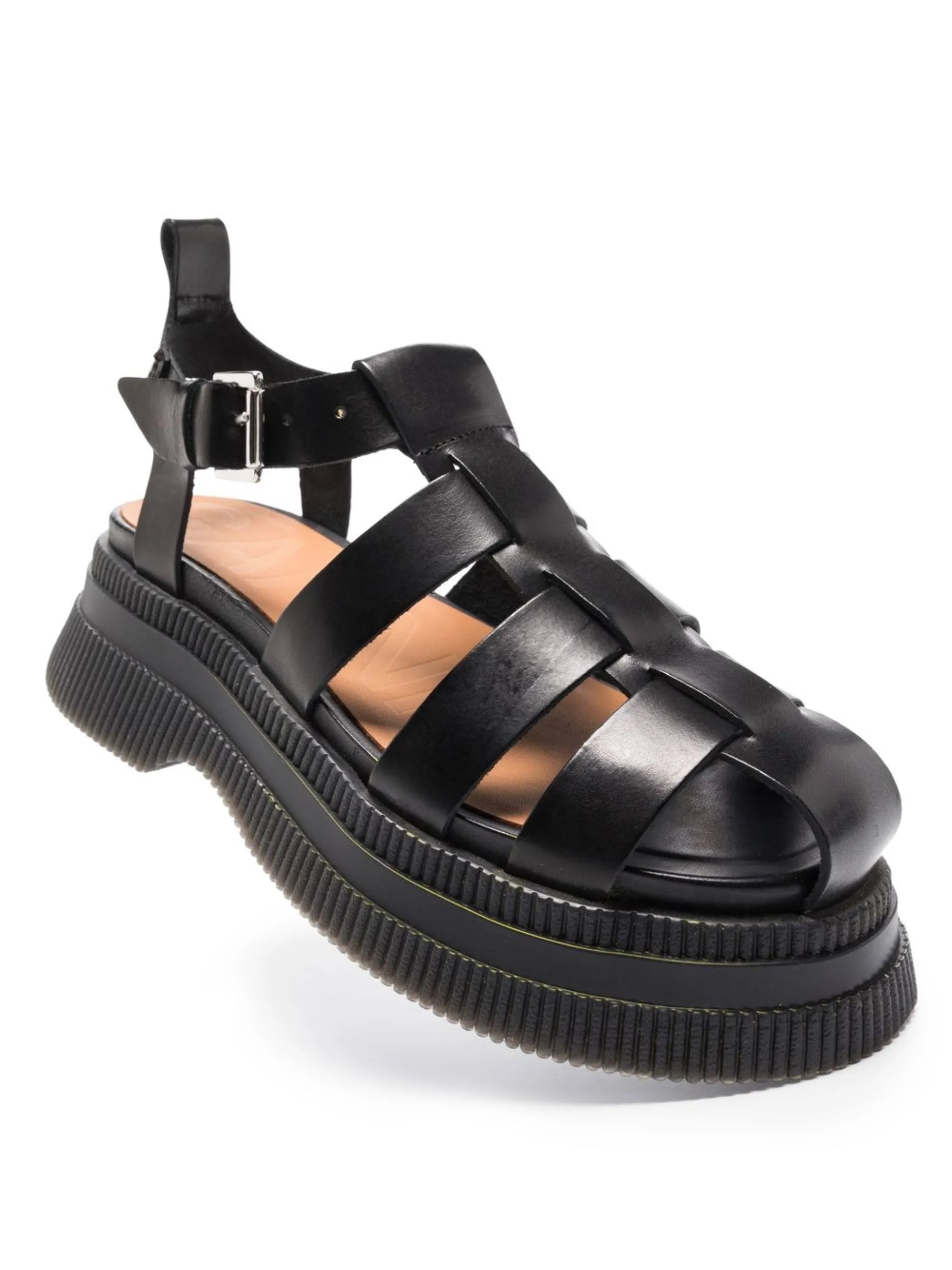 Creepers caged sandals