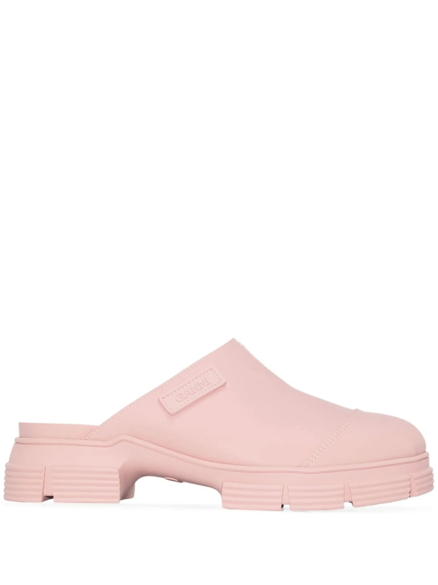 City chunky sole mules