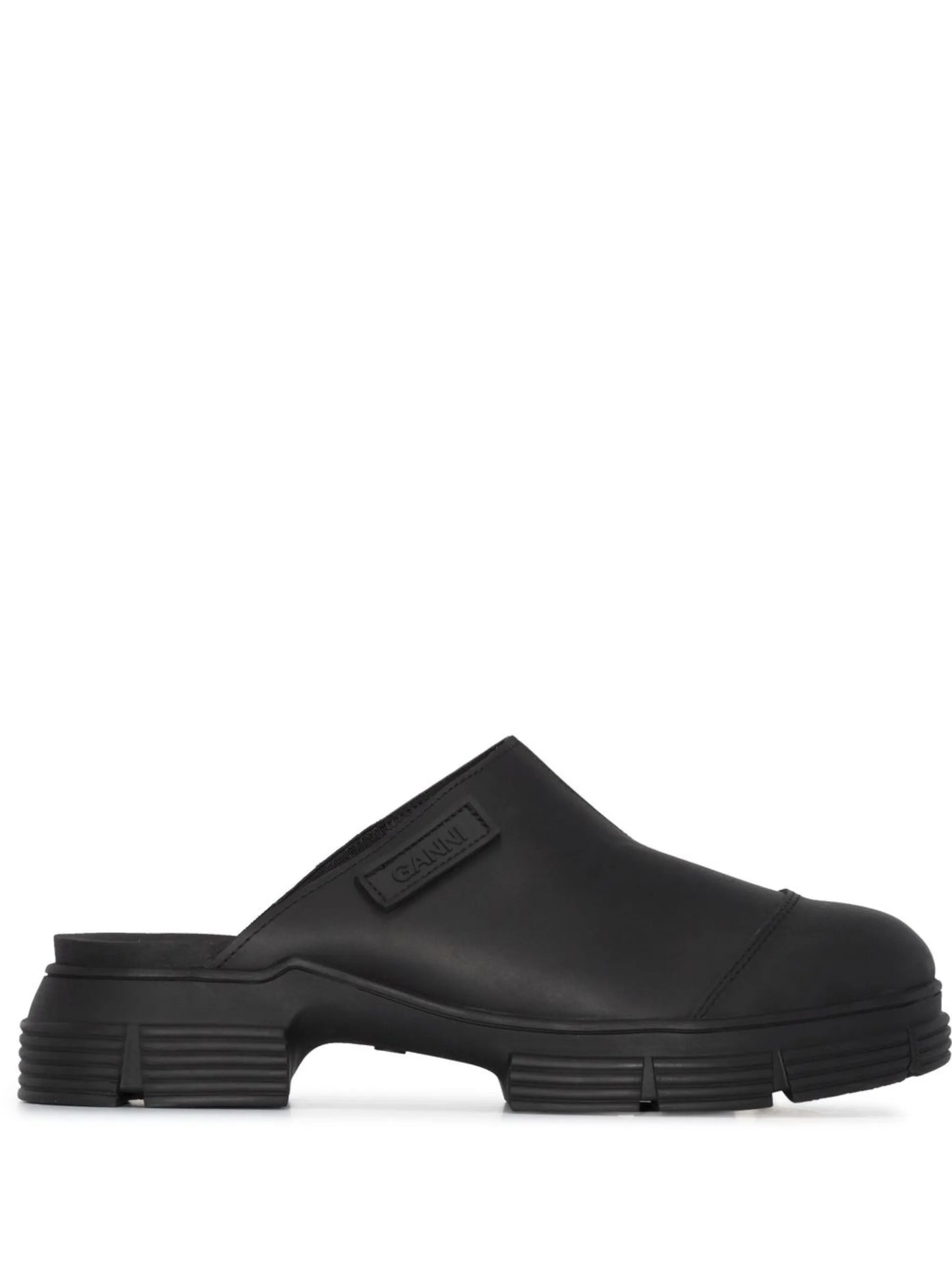 City chunky sole mules