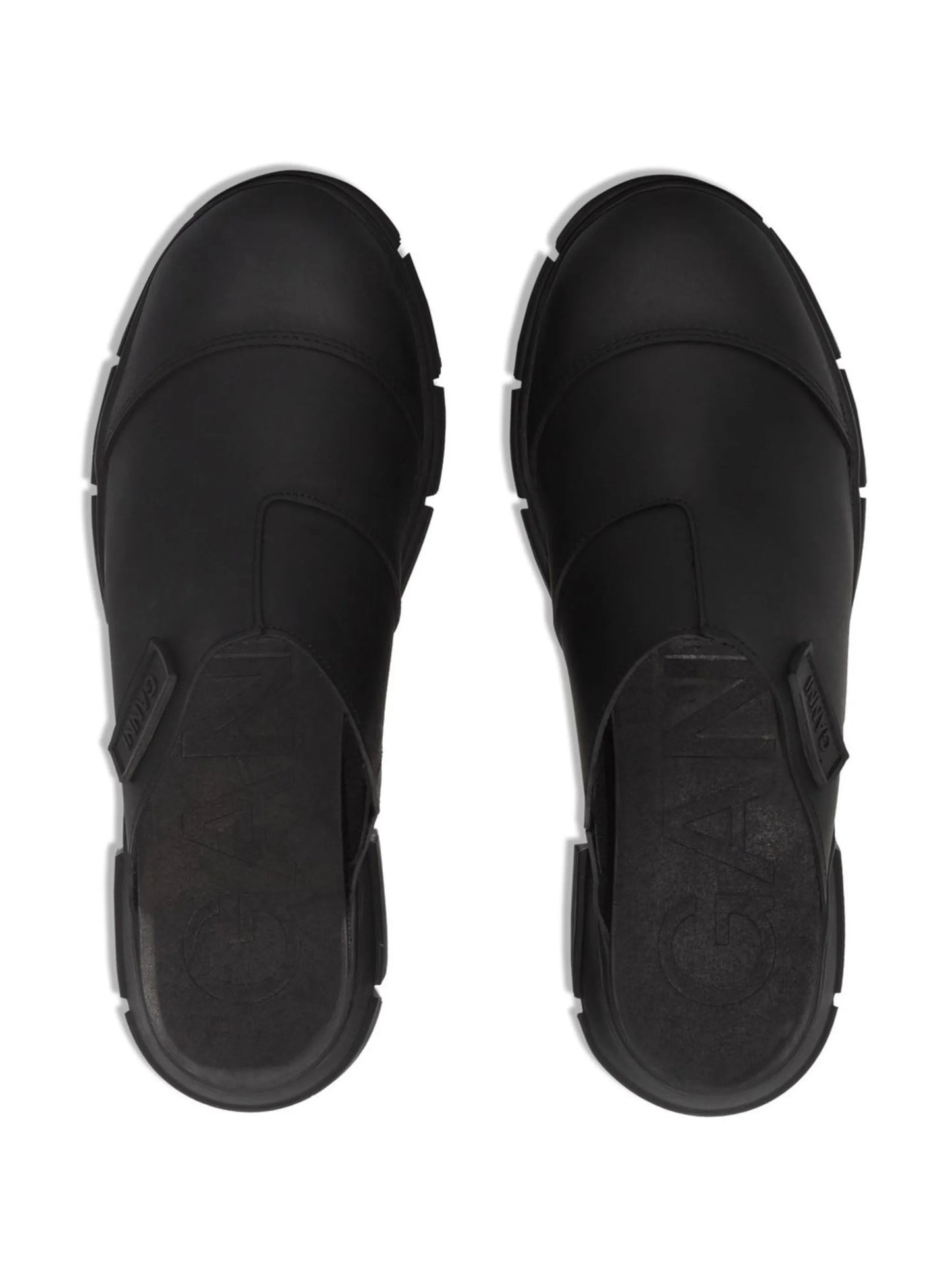 City chunky sole mules