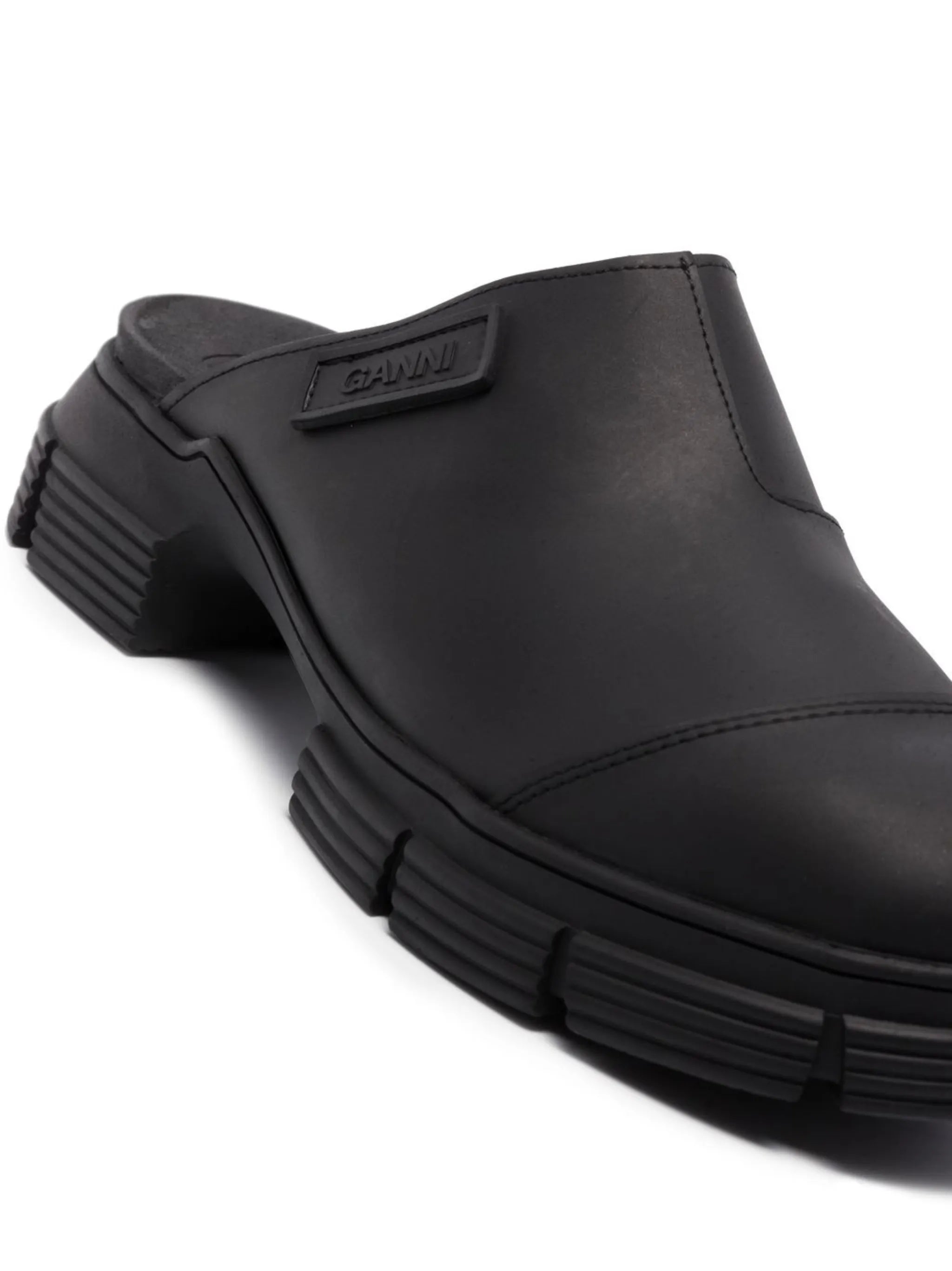 City chunky sole mules