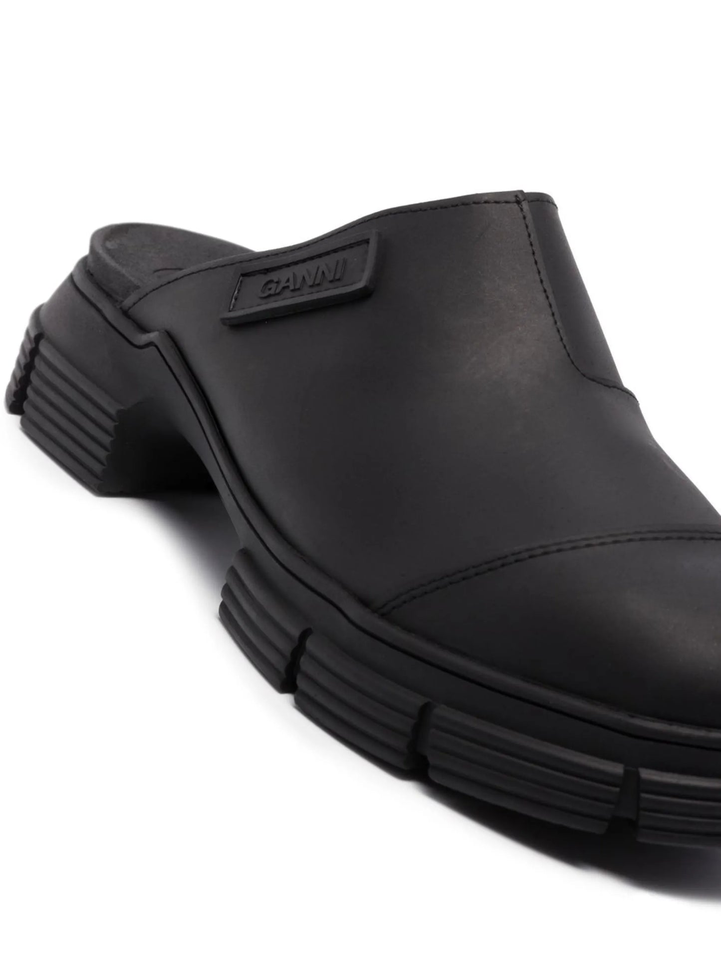 City chunky sole mules