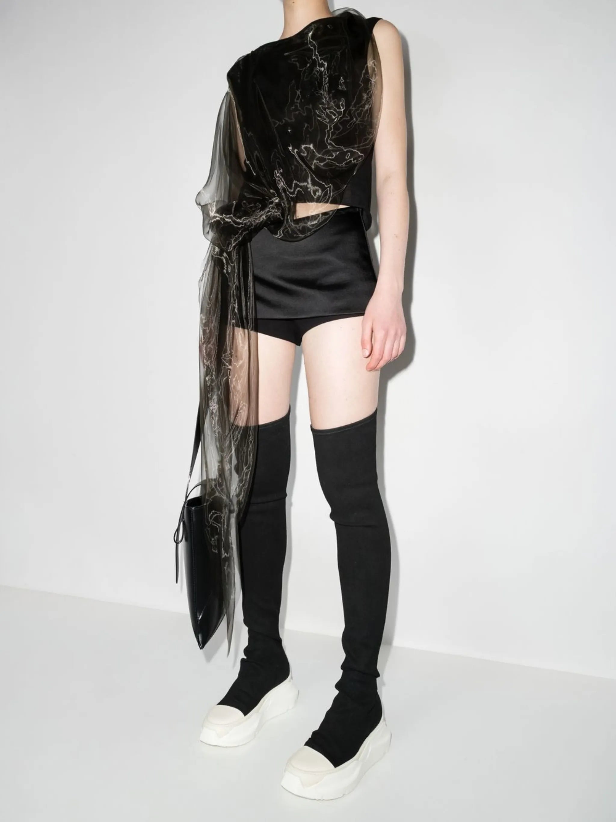 over-the-knee denim boots
