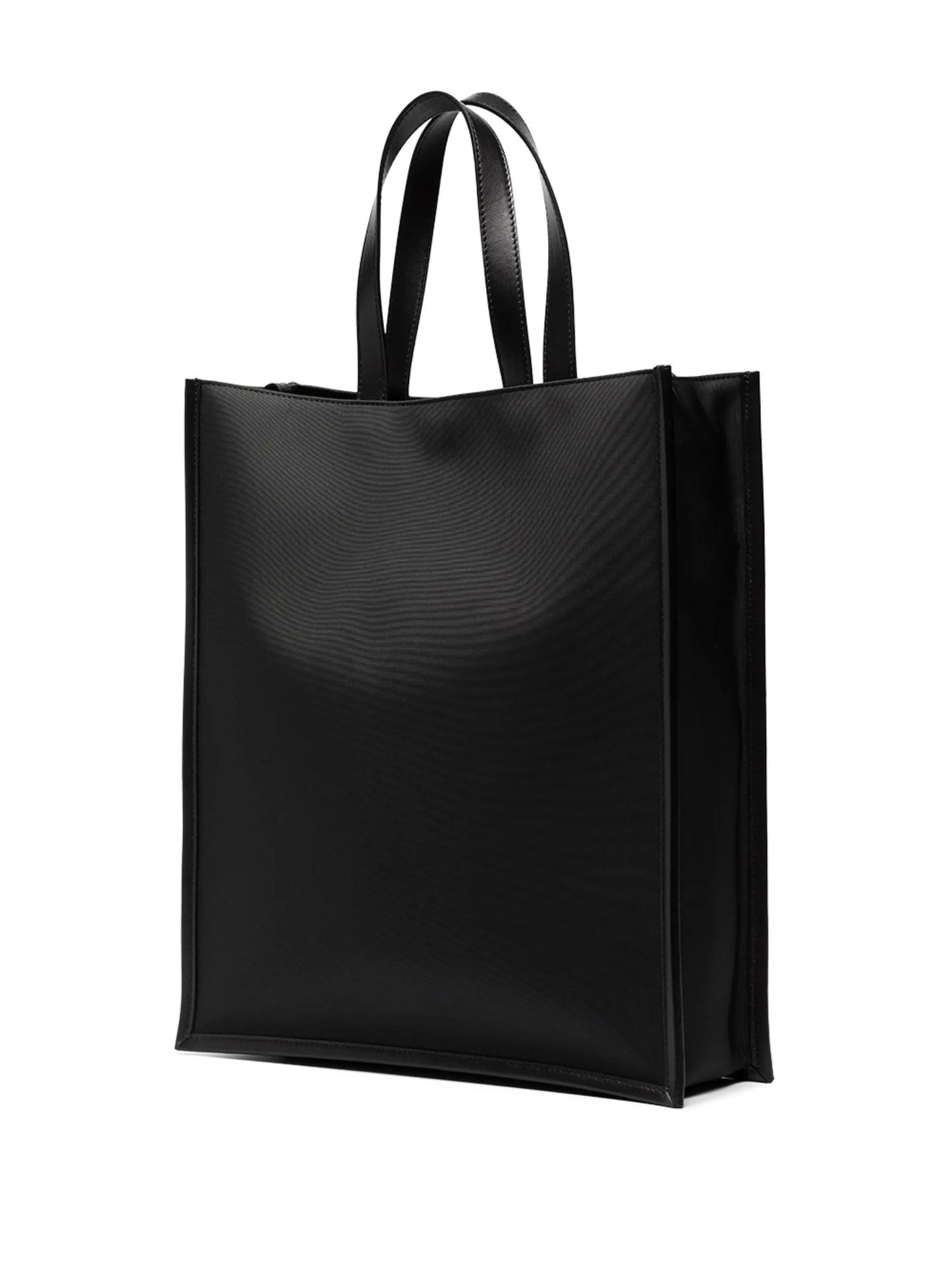 brushed logo tote bag