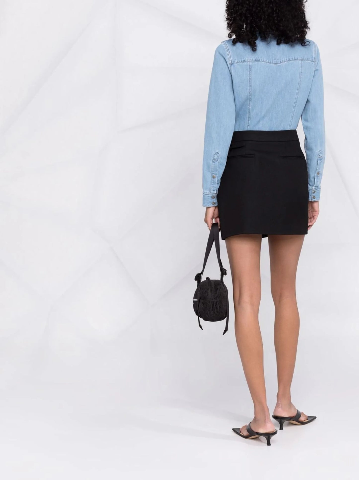 button-down denim shirt