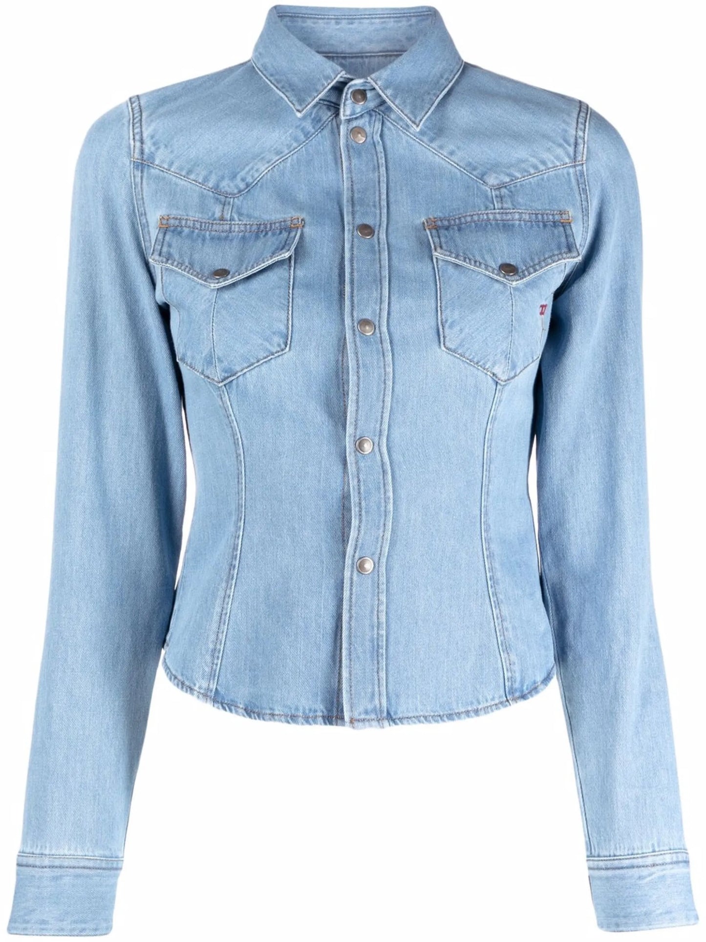 button-down denim shirt
