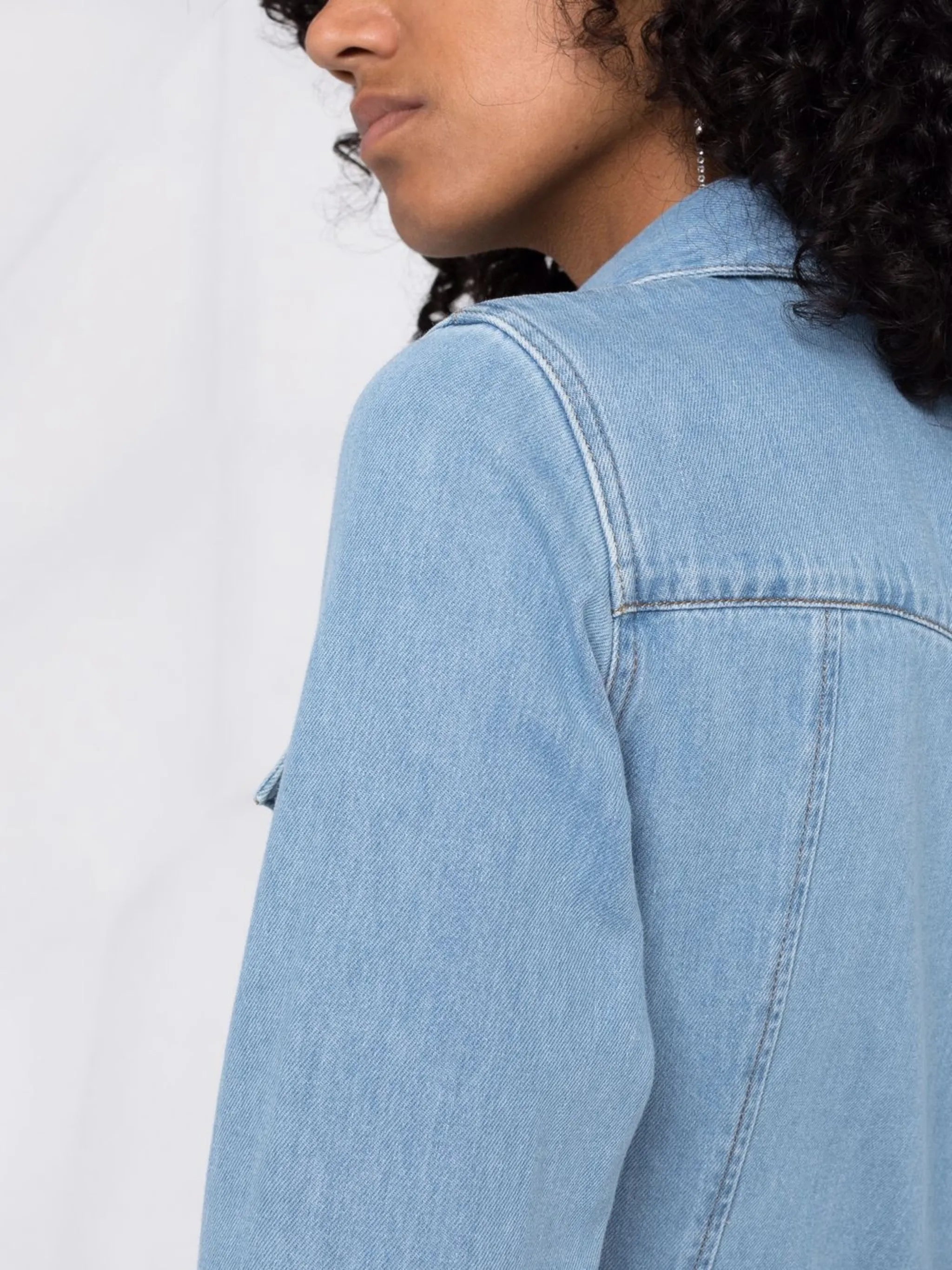 button-down denim shirt