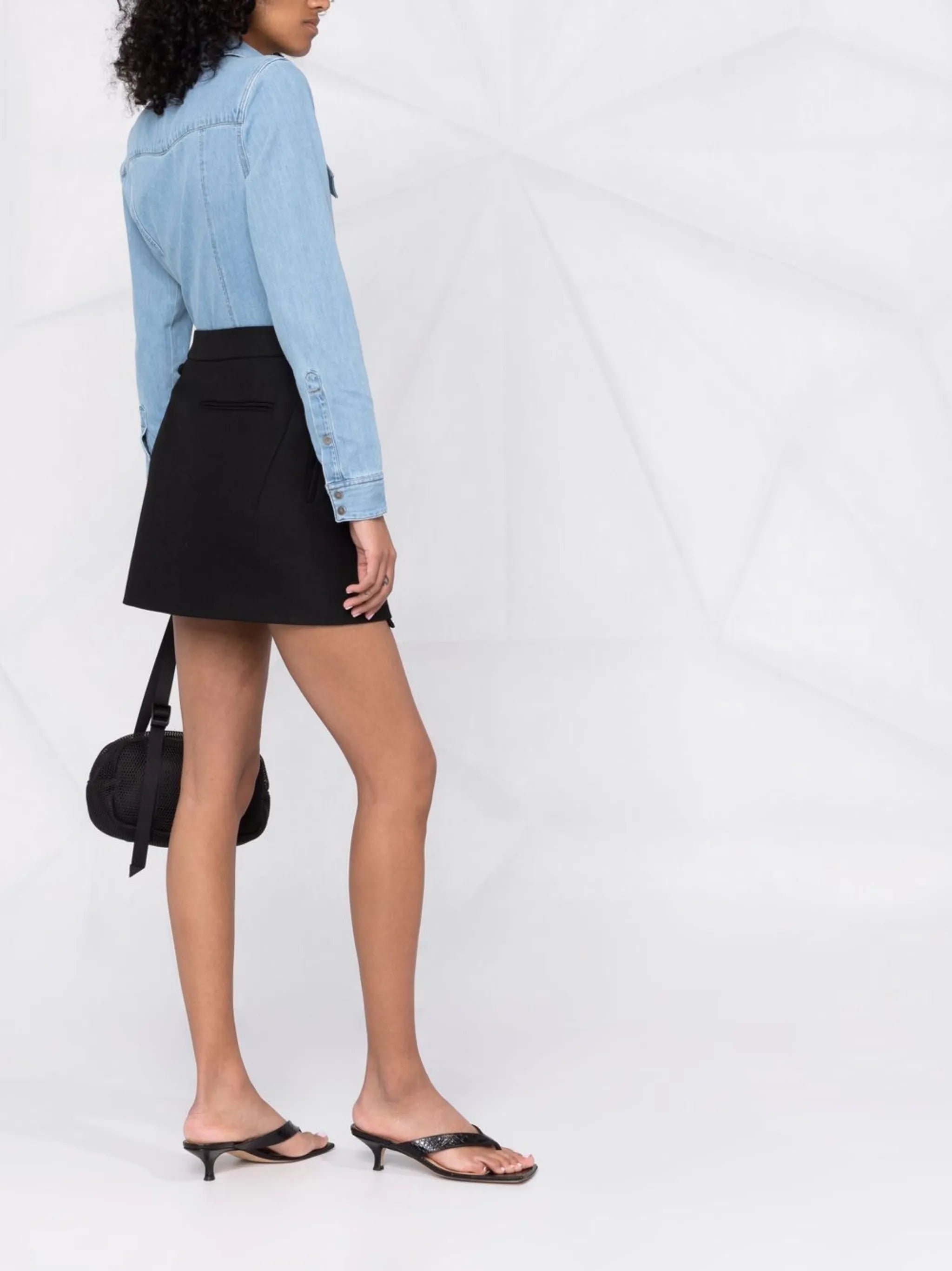 button-down denim shirt