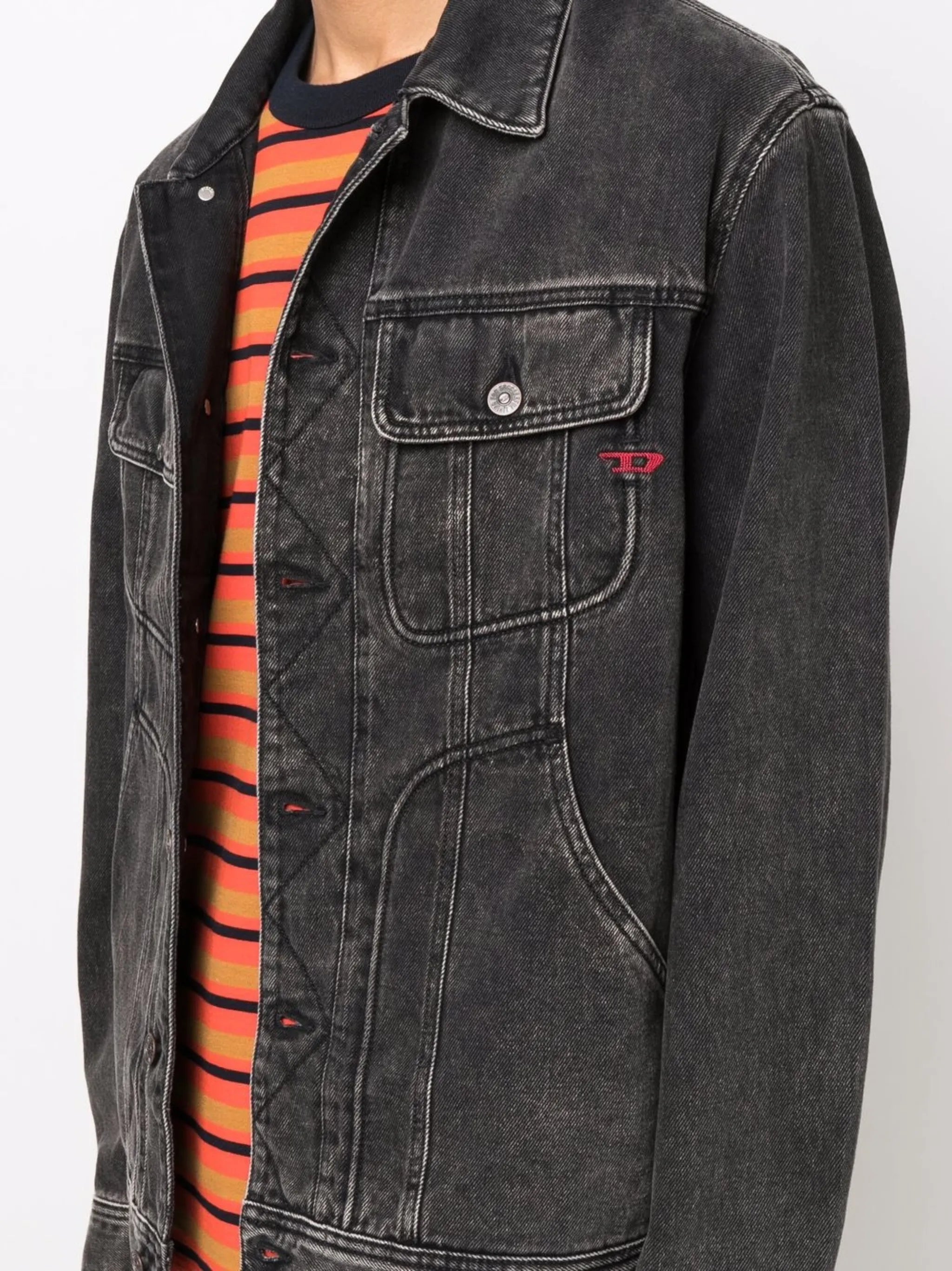 D-Riley faded-effect denim jacket