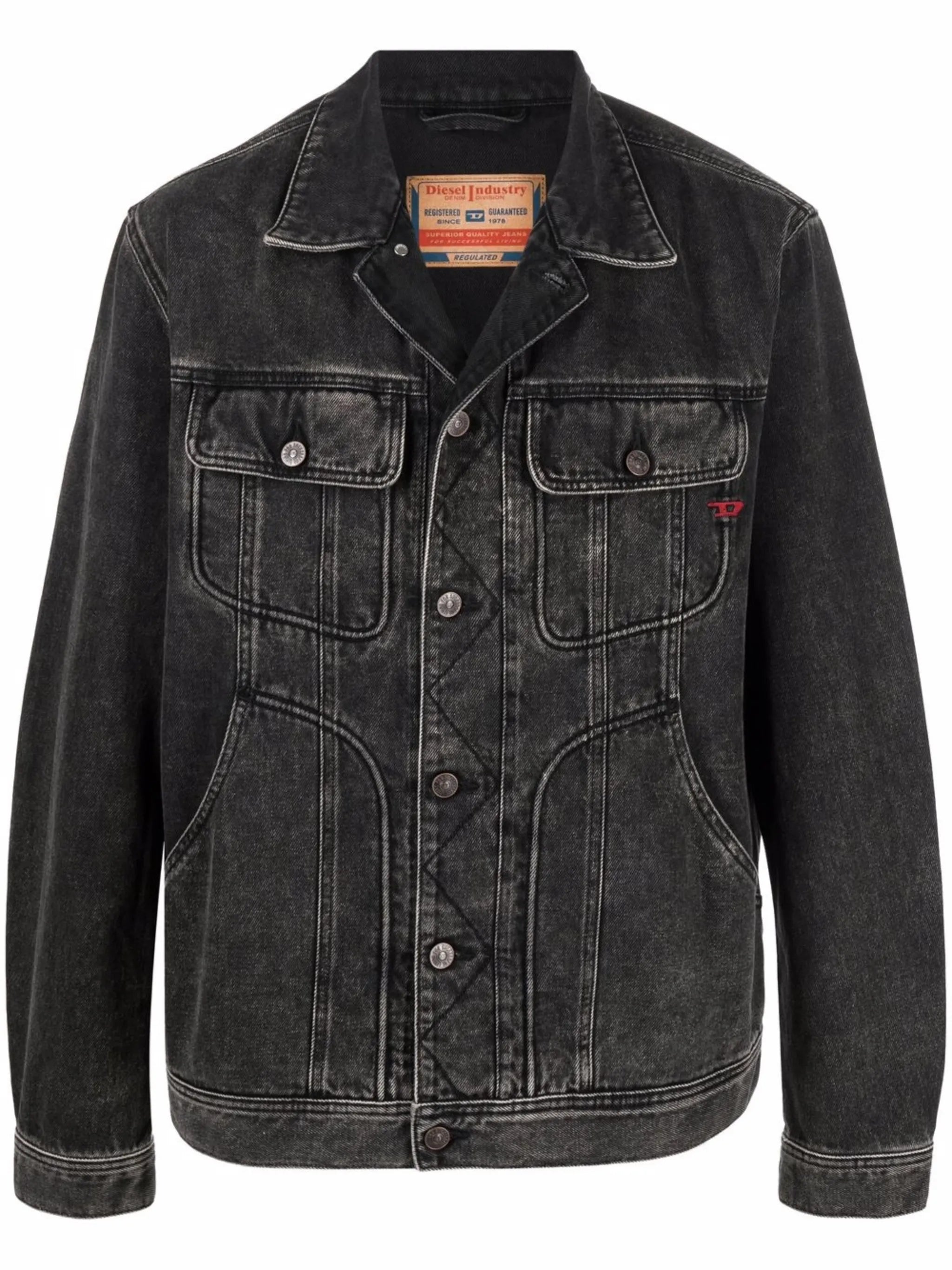 D-Riley faded-effect denim jacket