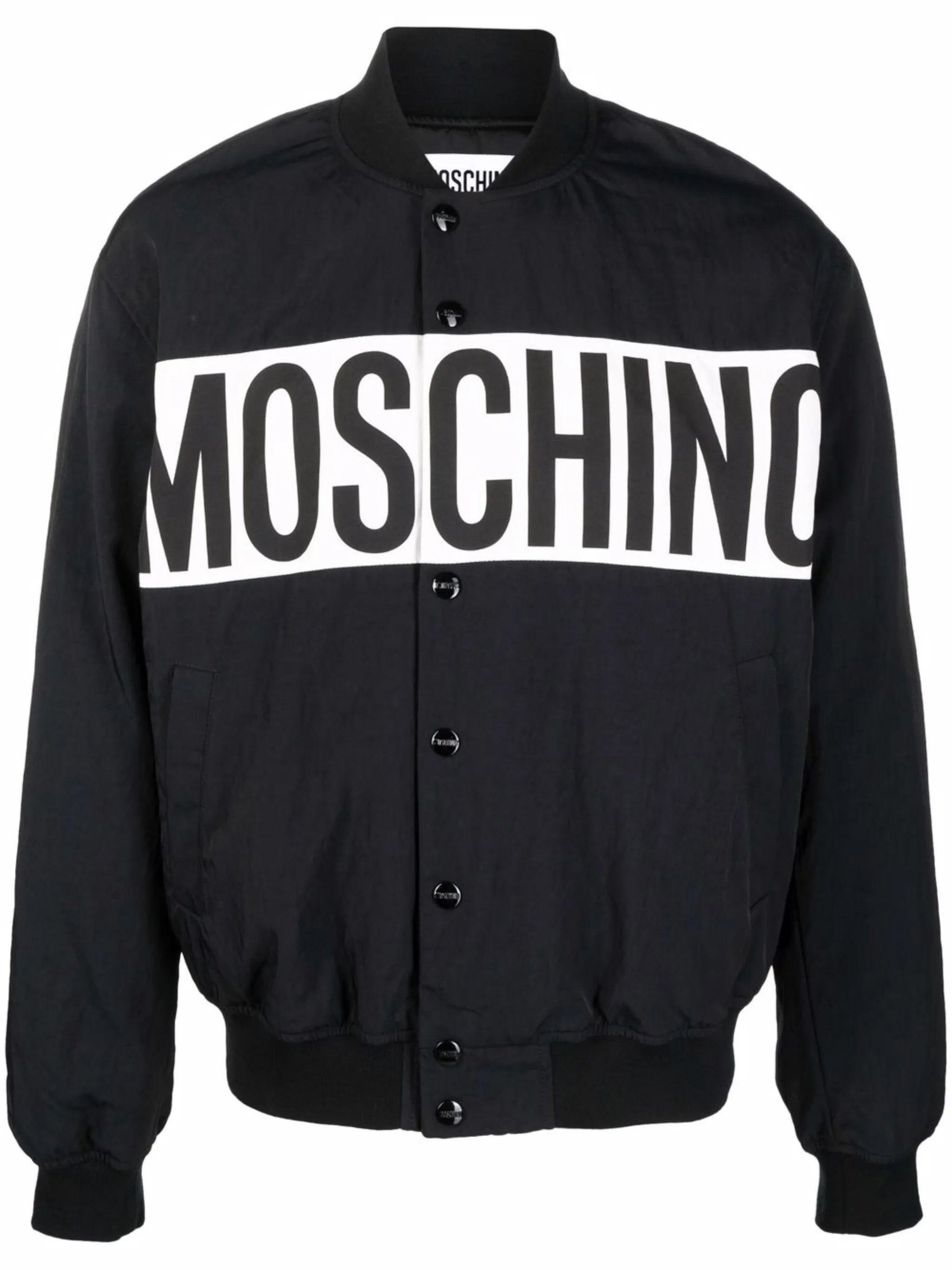 logo print bomber jacket