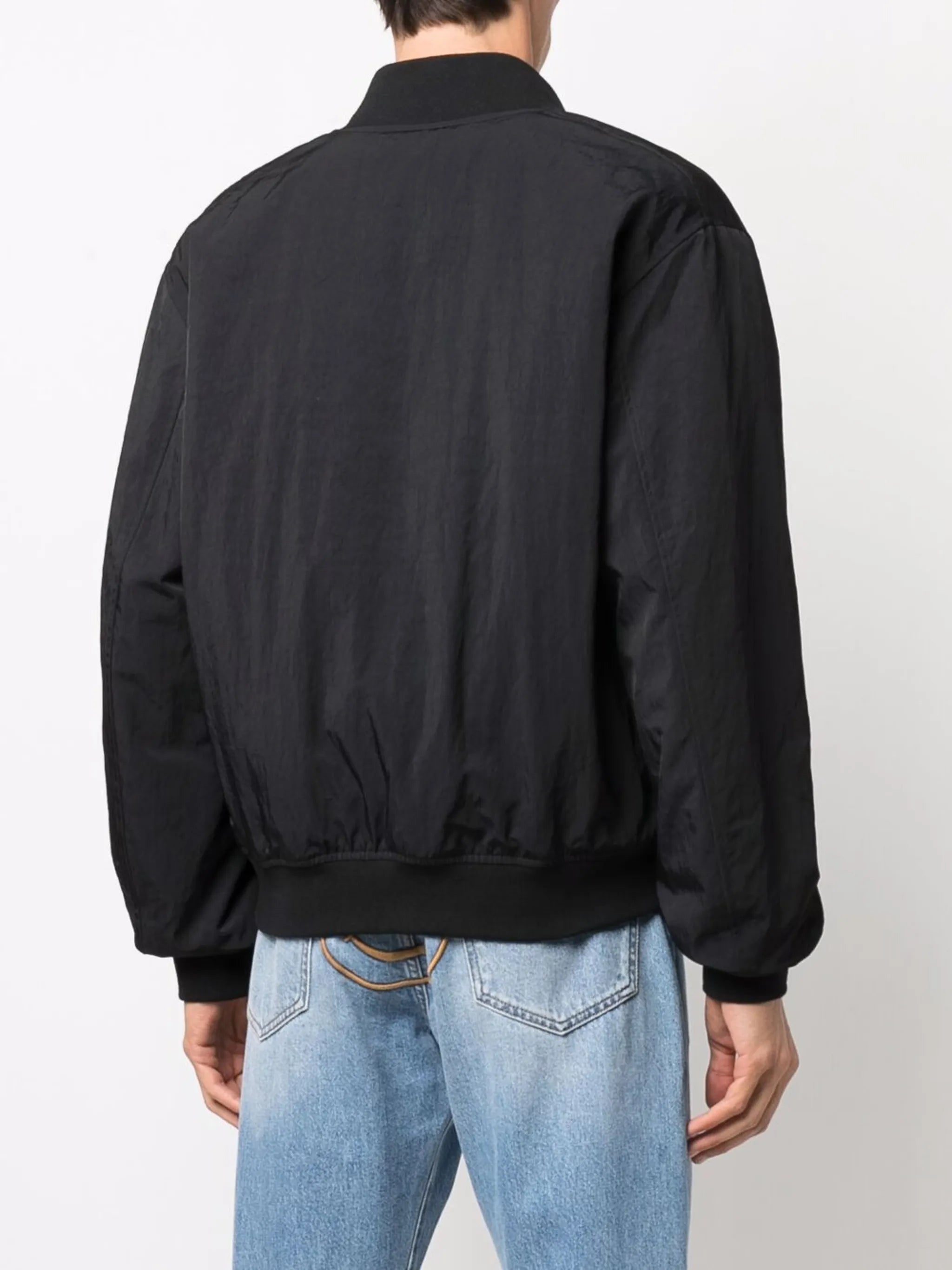 logo print bomber jacket