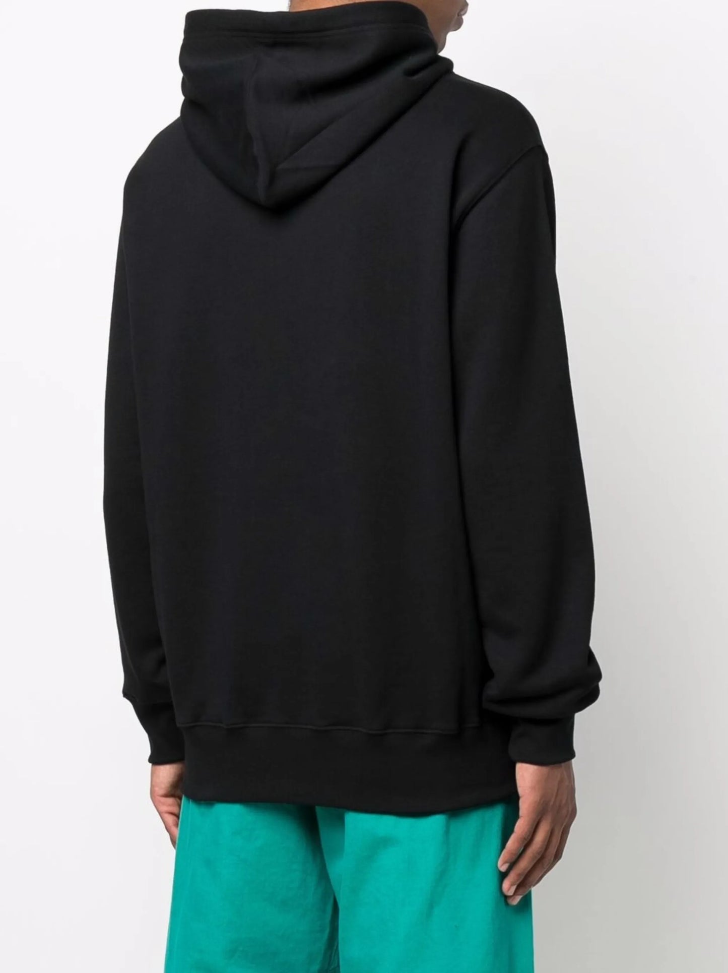 smiley-logo print hoodie