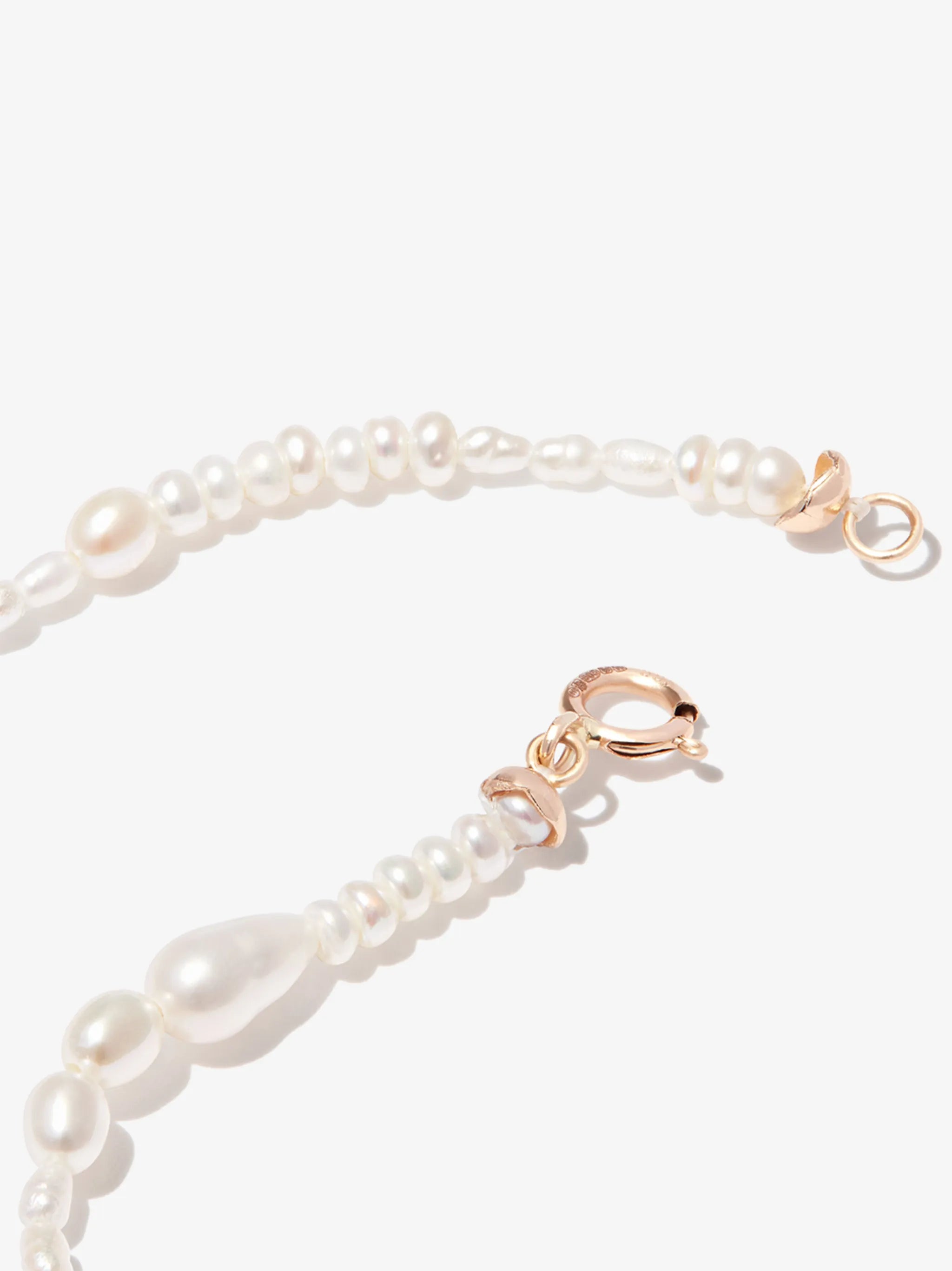 14kt yellow gold pearl bracelet
