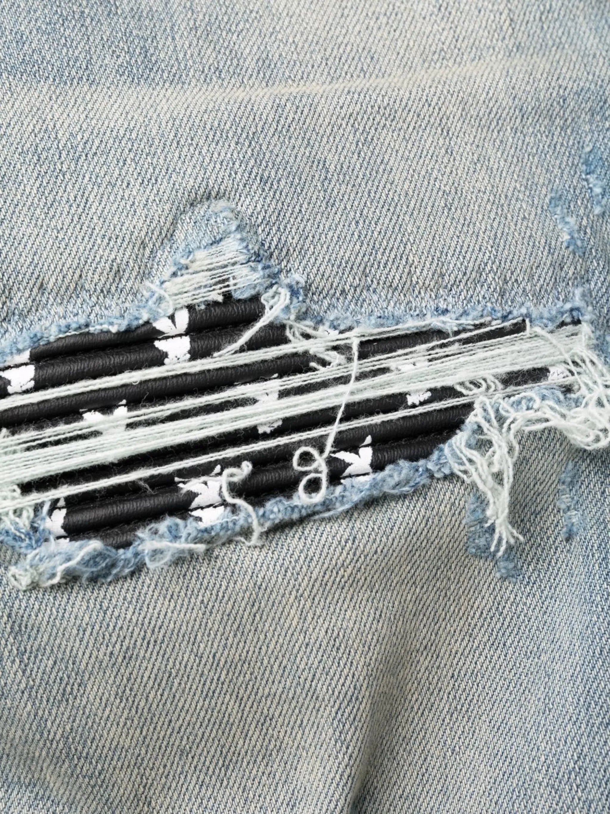 x Playboy ripped-effect skinny jeans