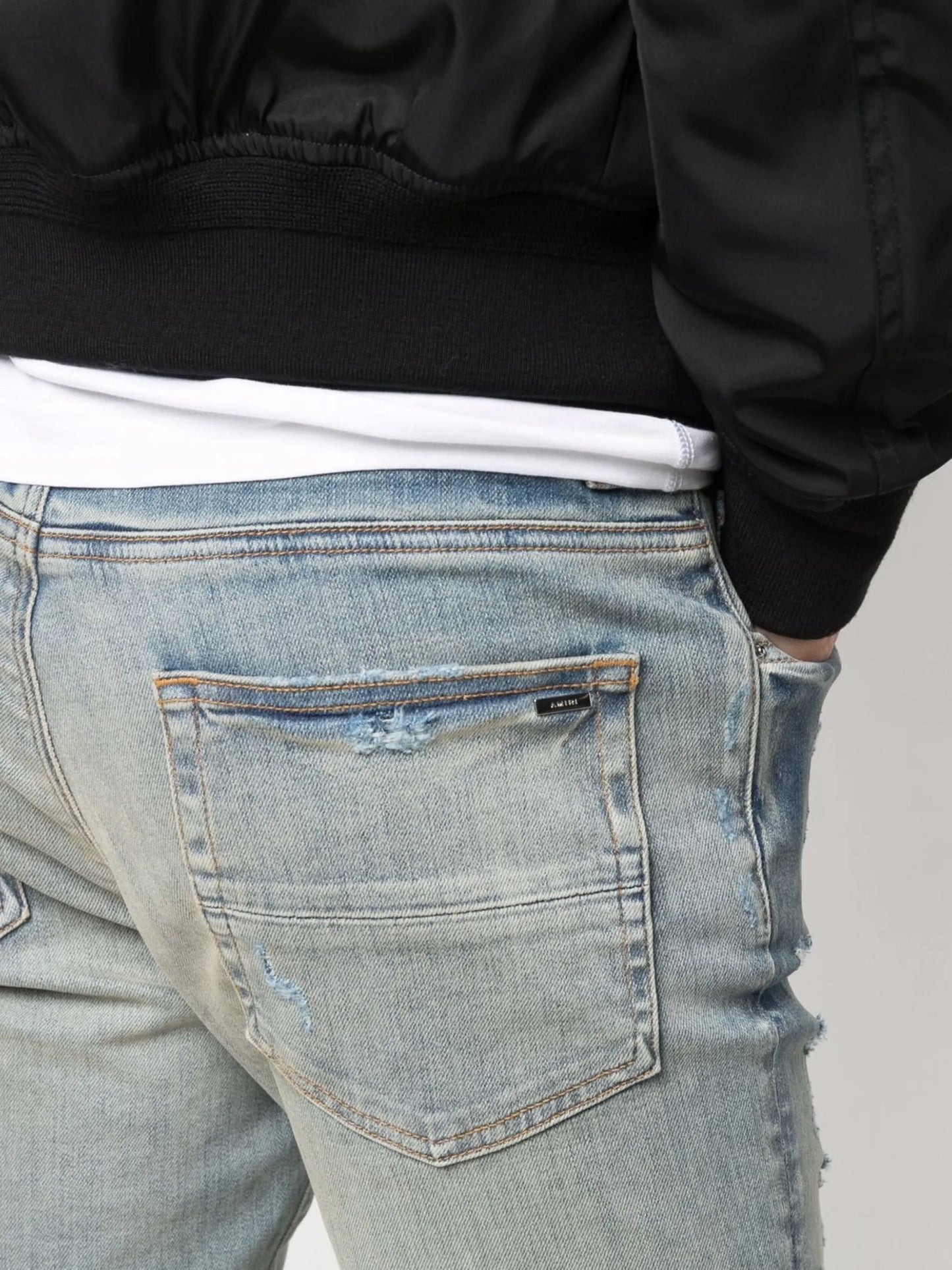 x Playboy ripped-effect skinny jeans