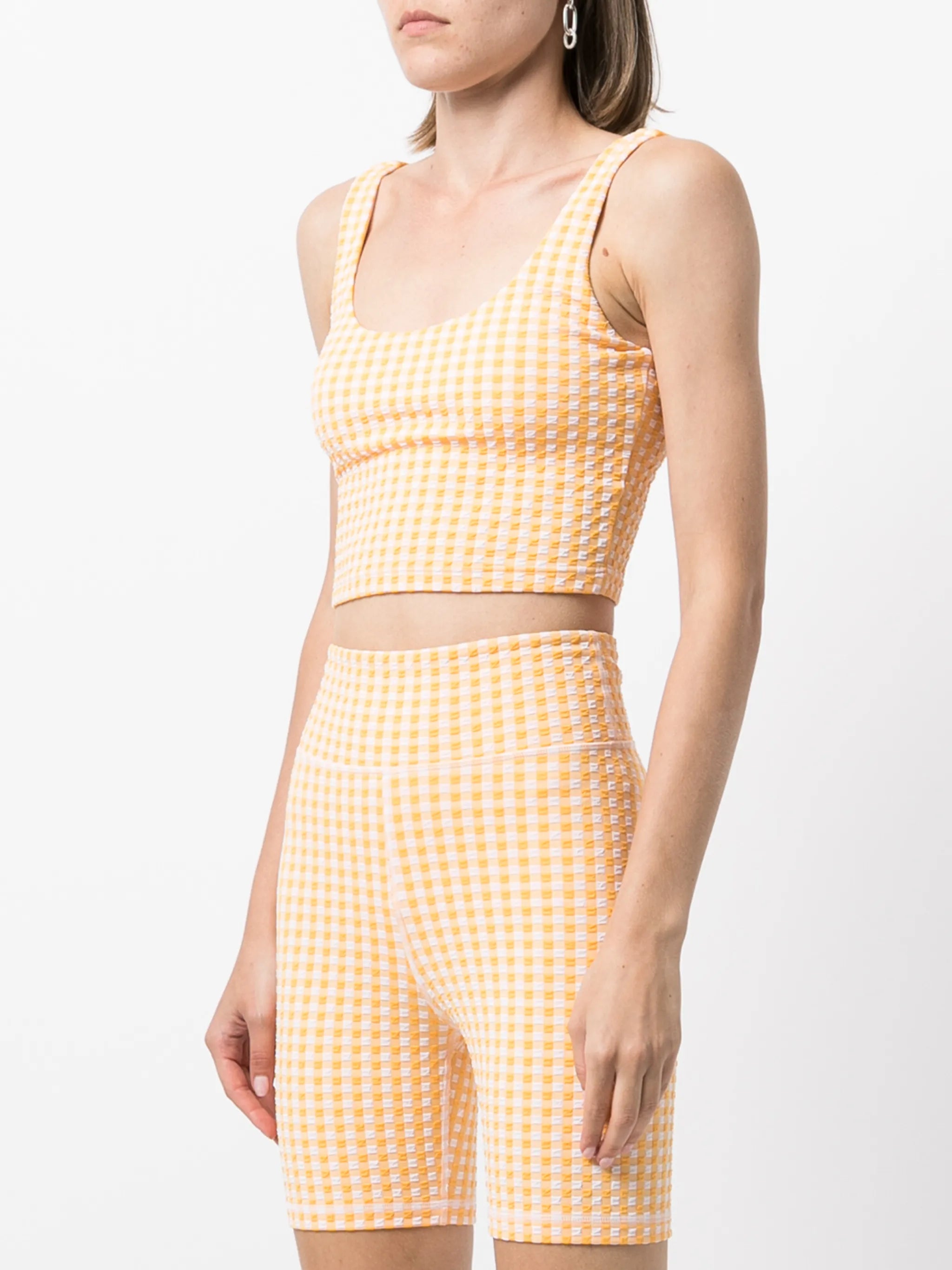 gingham crop top