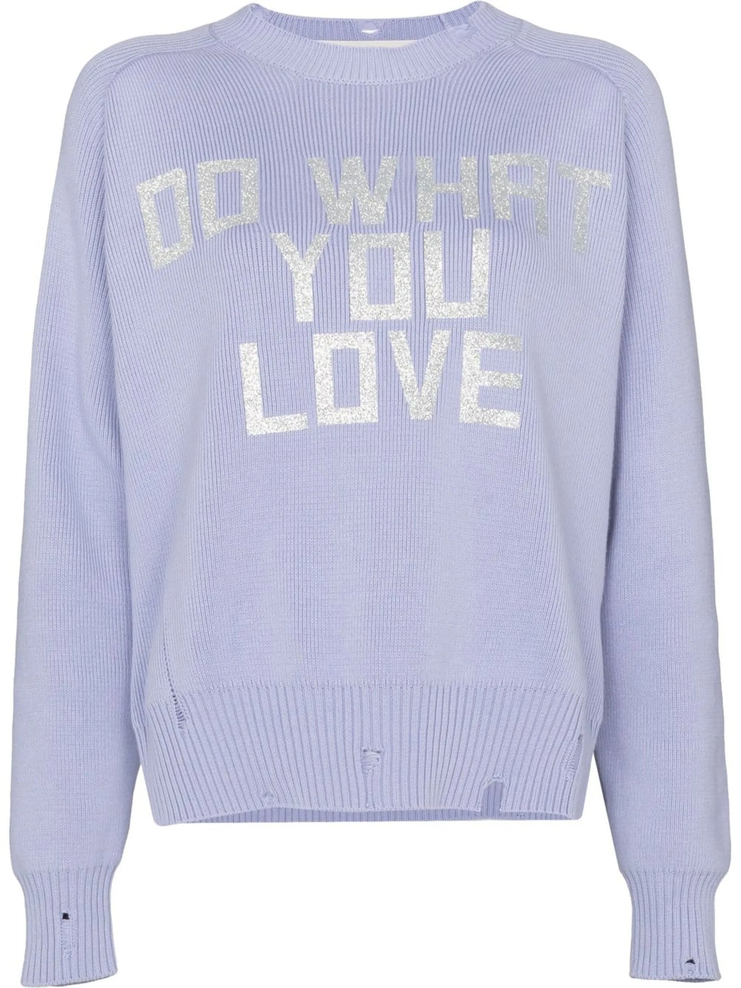 slogan-print cotton jumper