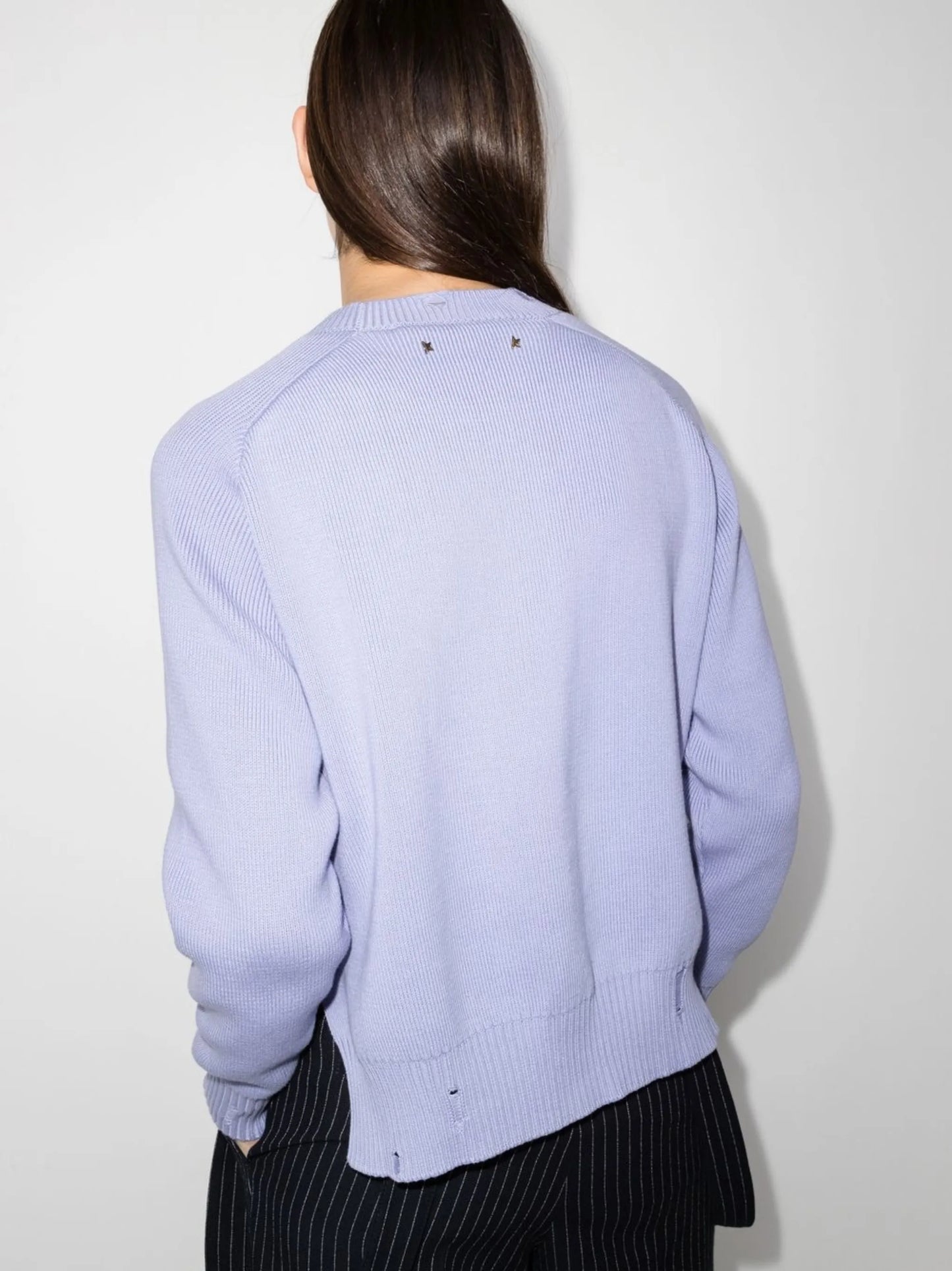 slogan-print cotton jumper