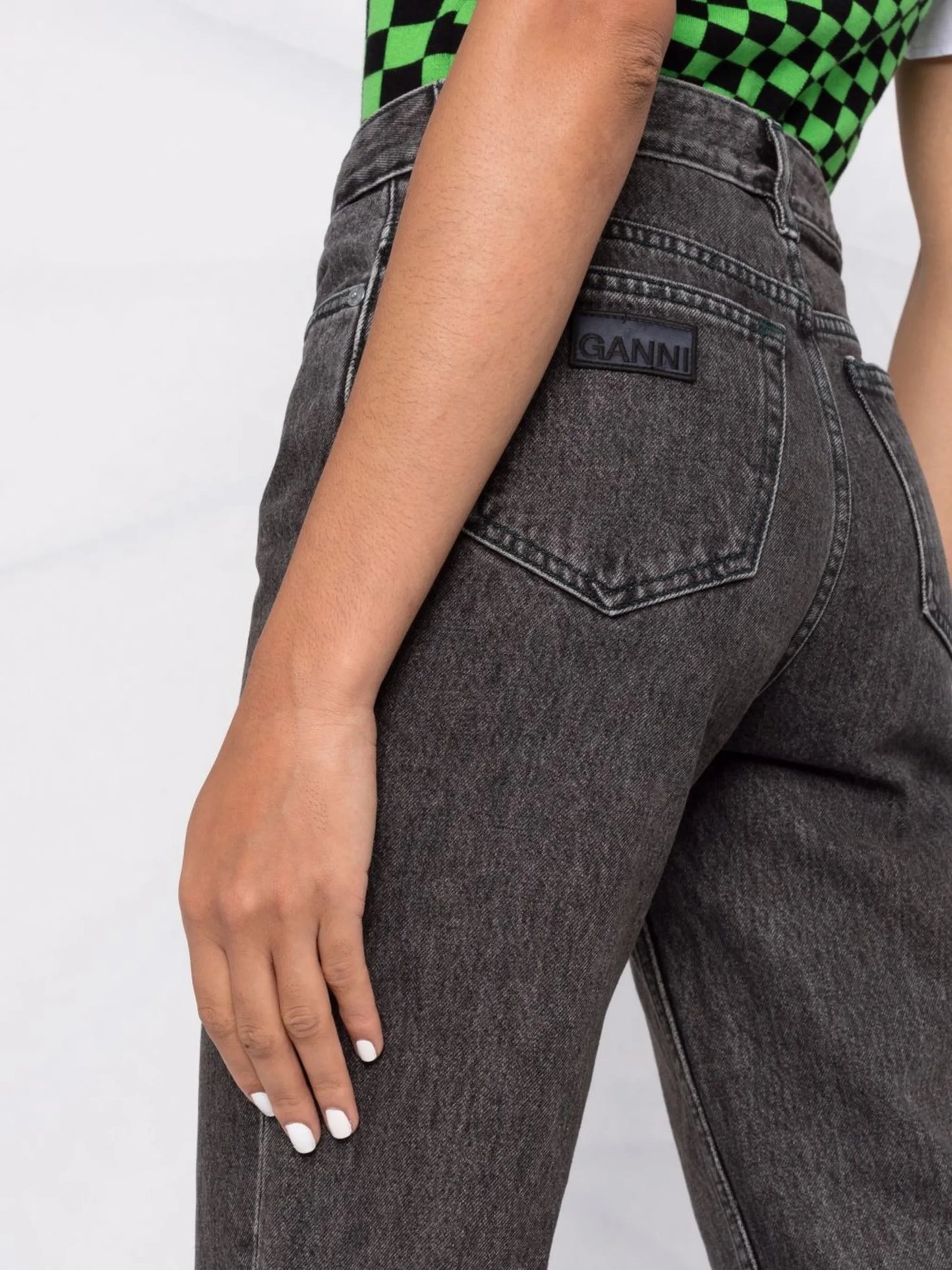 high waisted straight jeans