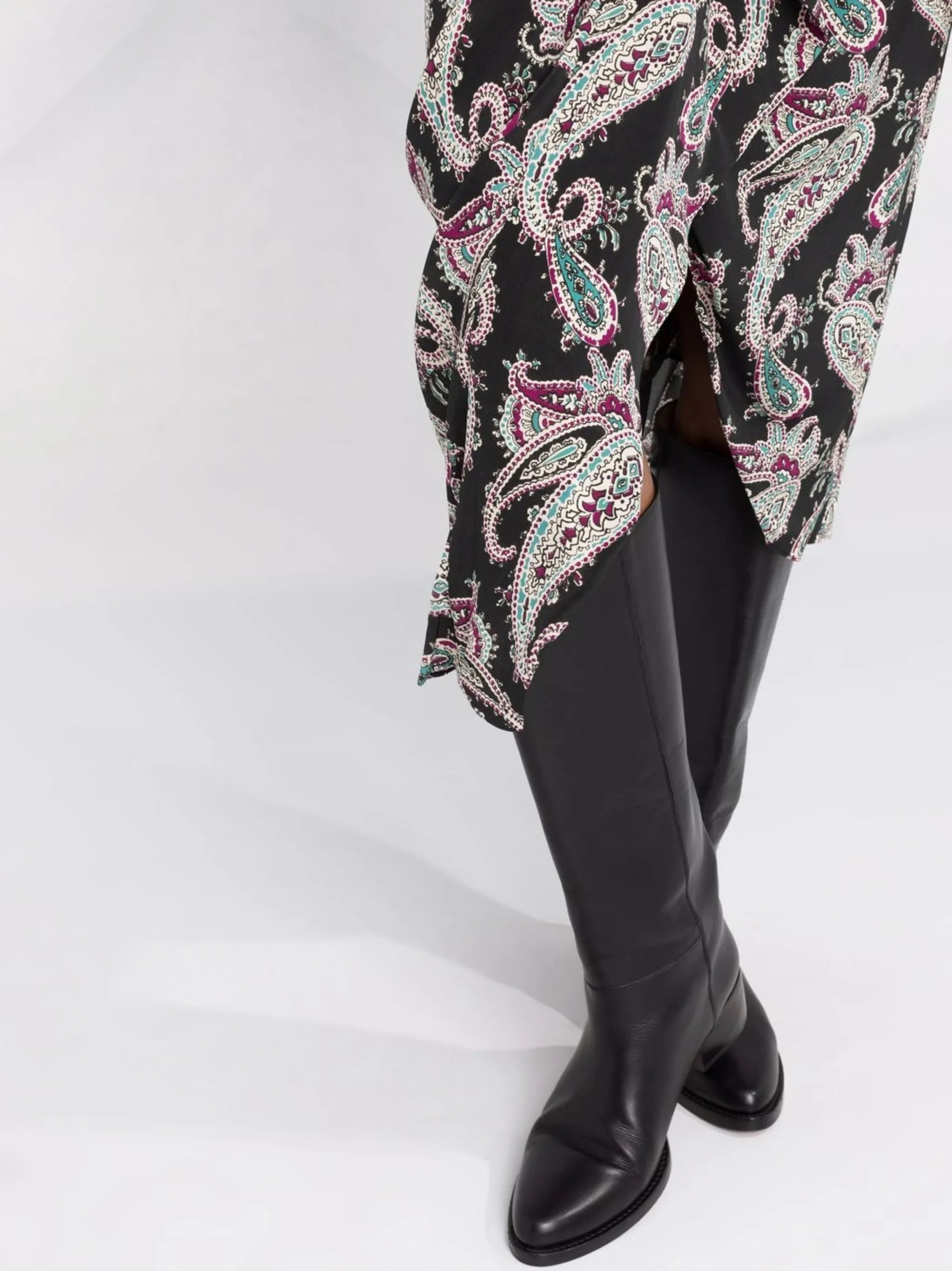 Breetizi draped silk skirt