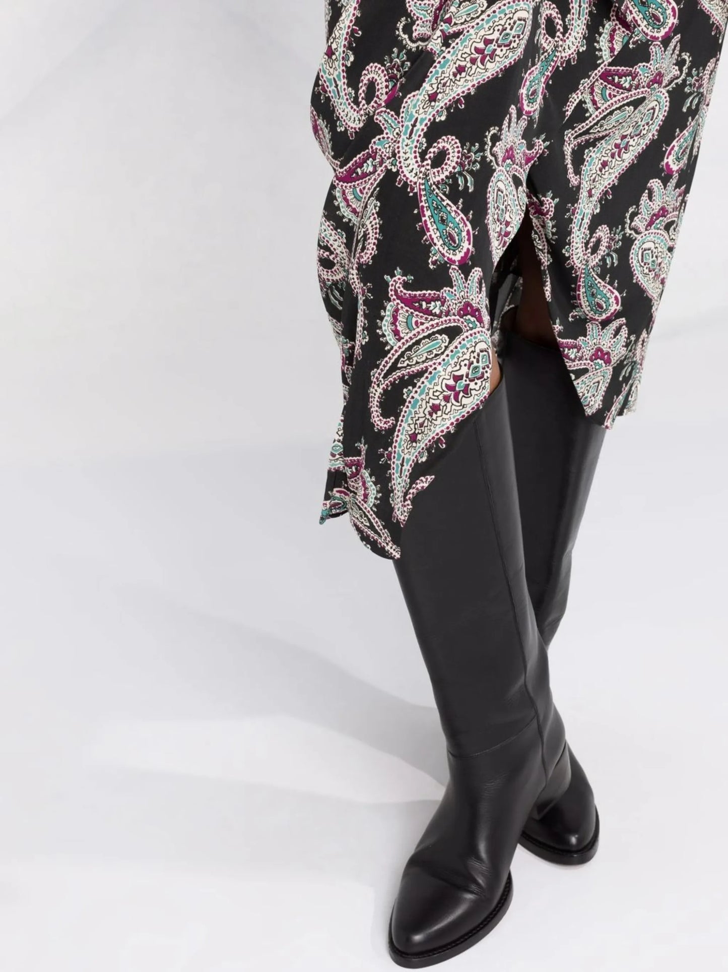 Breetizi draped silk skirt