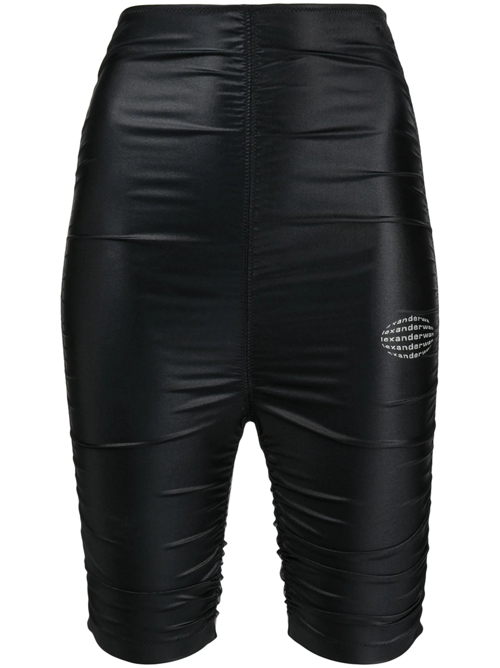 ruched high-rise cycle shorts