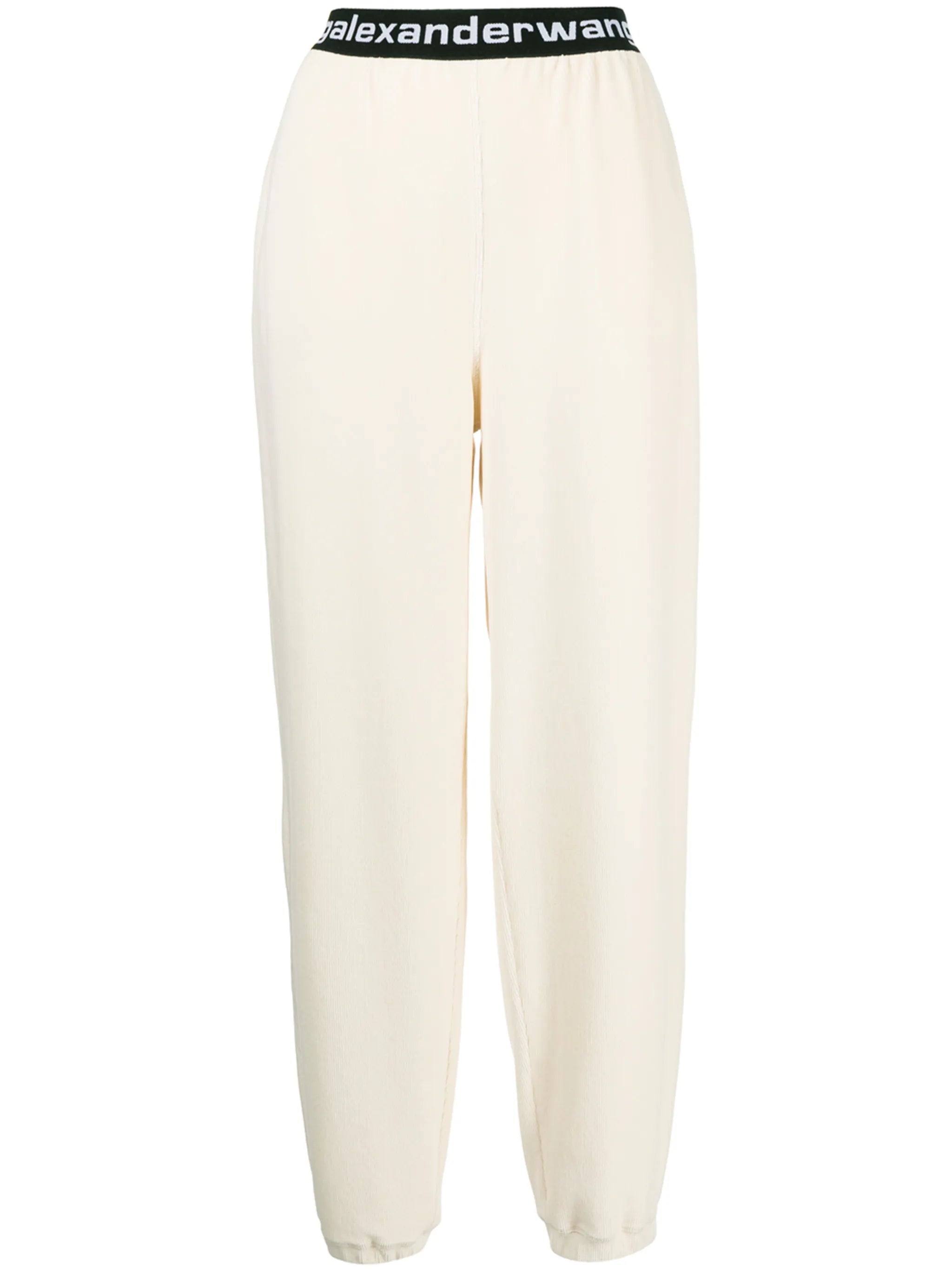 corduroy logo-waistband track pants
