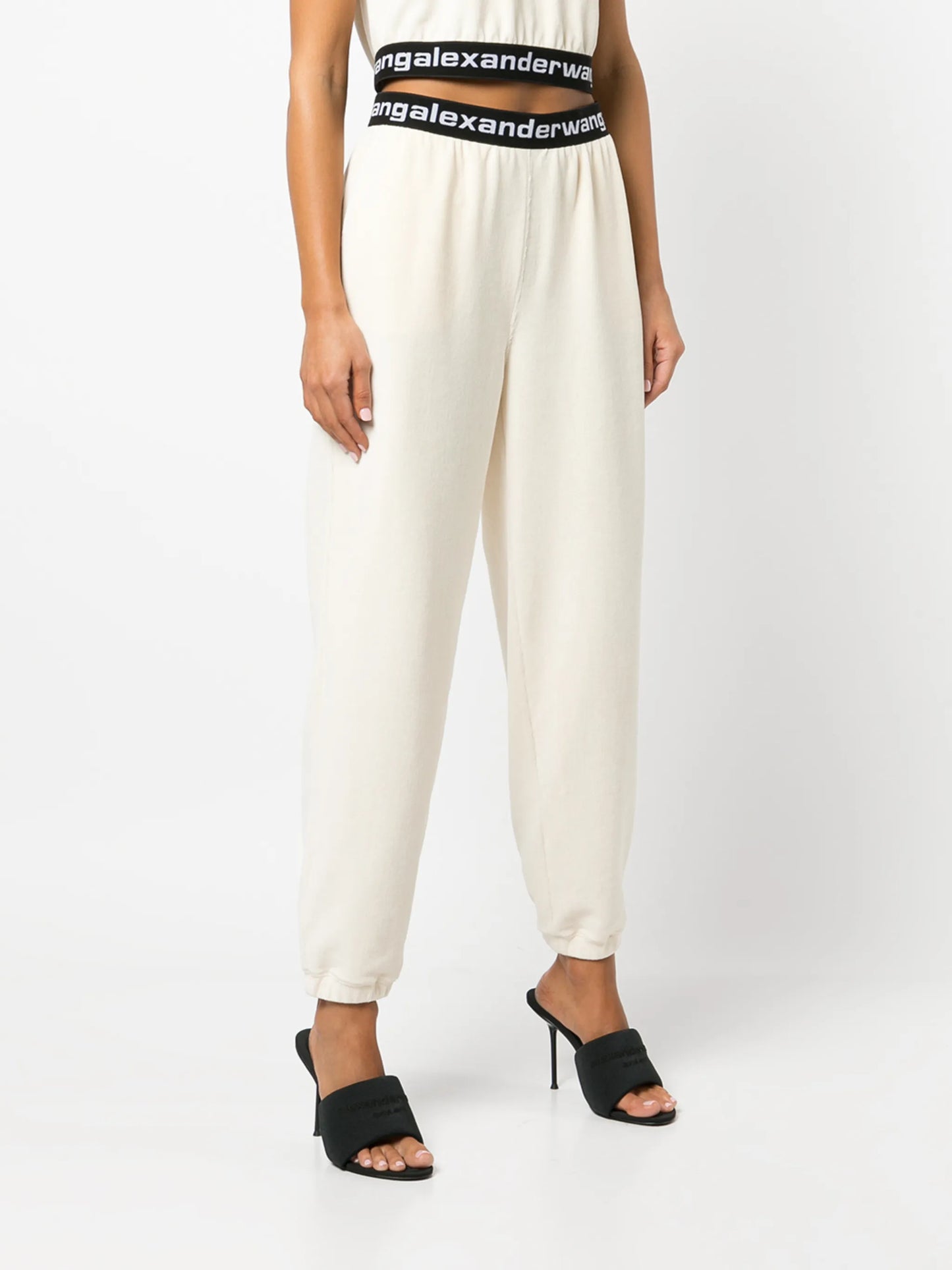 corduroy logo-waistband track pants