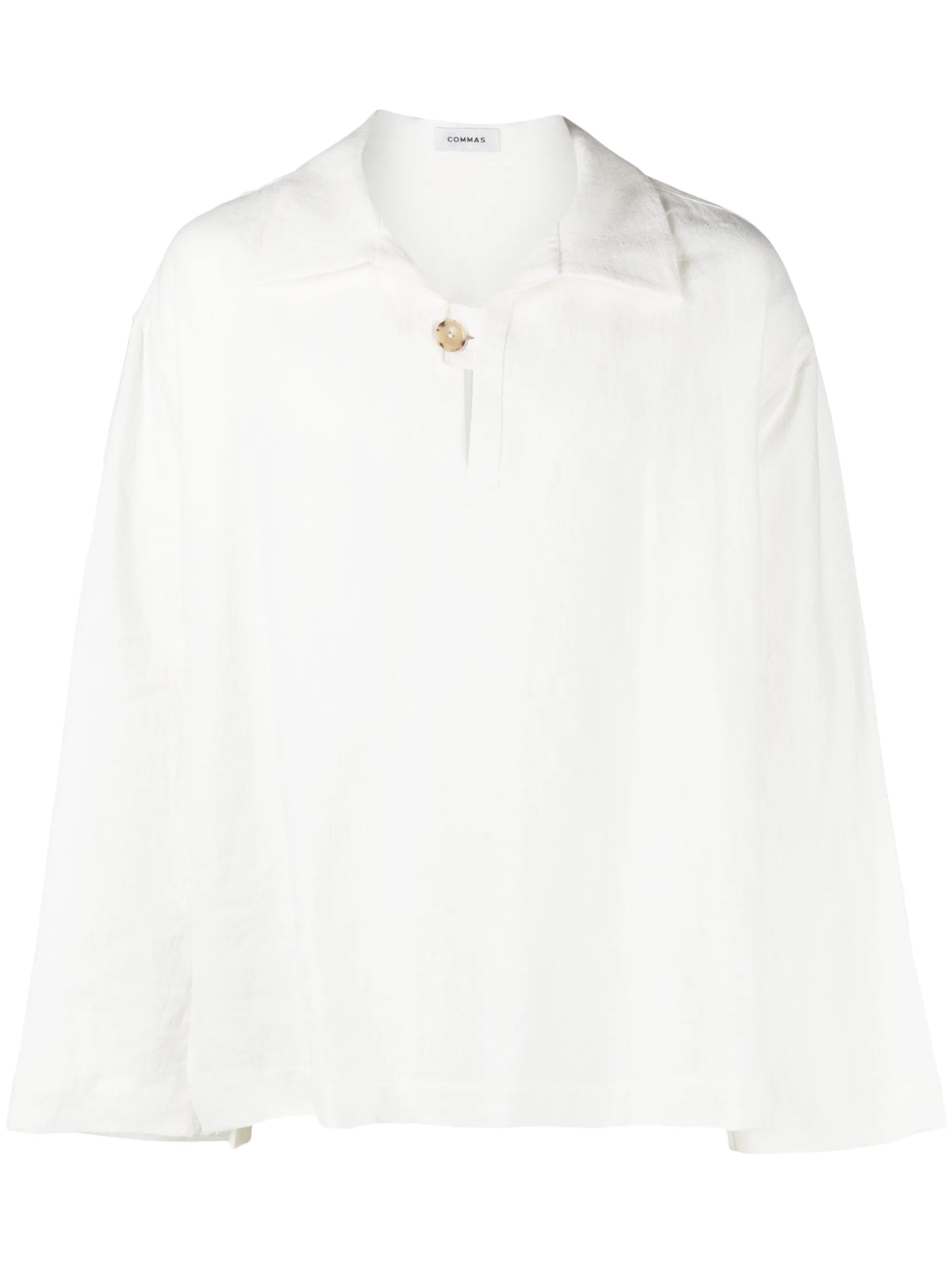 spread-collar long-sleeve shirt