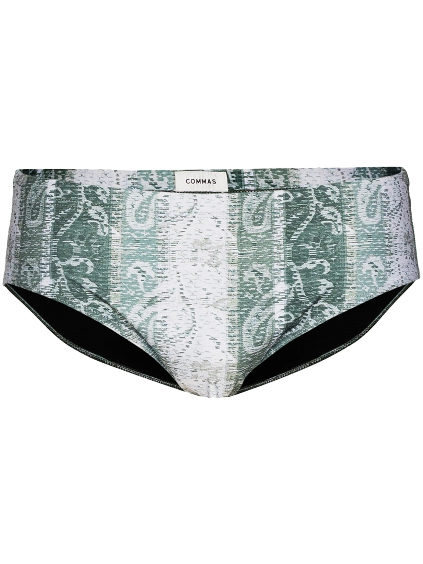 paisley-print swim trunks