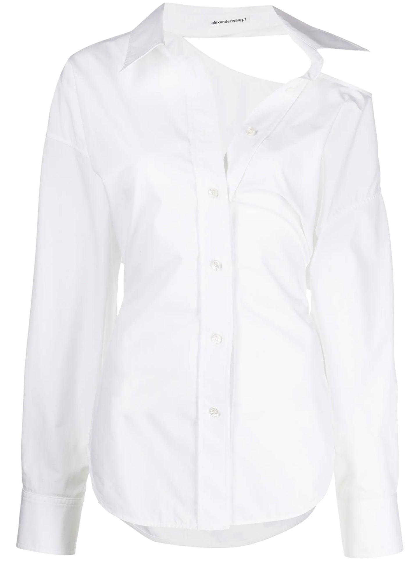 cut-out asymmetric shirt