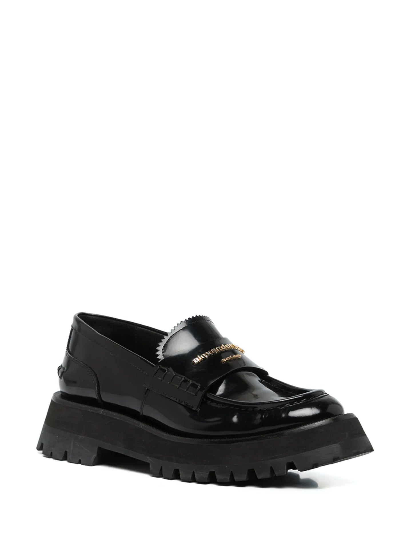 Carter lug-sole box loafers